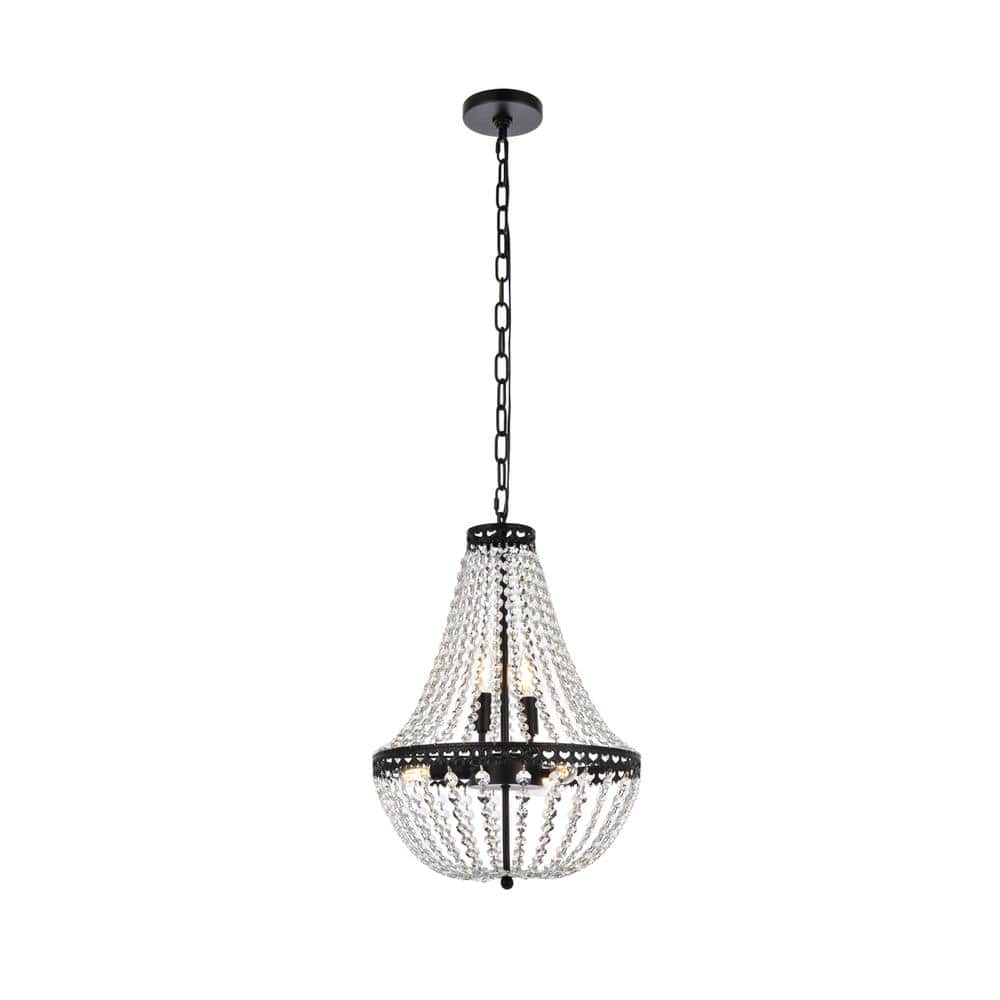 Elegant Lighting - Valeria 14 inch pendant in - Black price history on PriceWatchPro