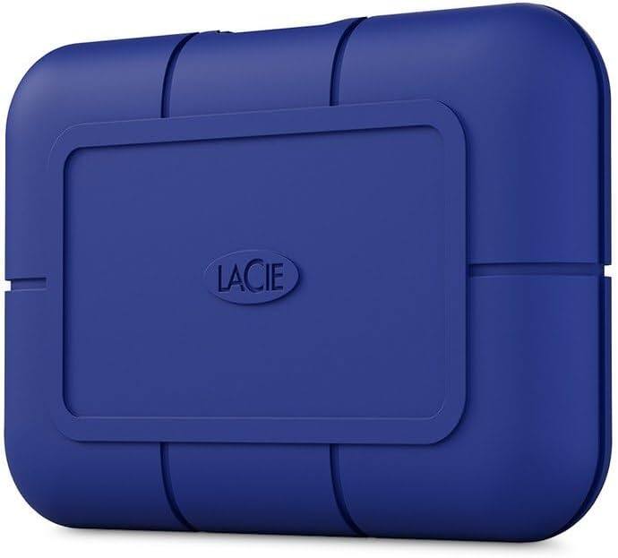 Alt View 1. Seagate - LaCie Rugged SSD Pro5 4TB, External SSD, Thunderbolt 5, speeds 6700/5300MB/s (STNA4000400) - Blue.