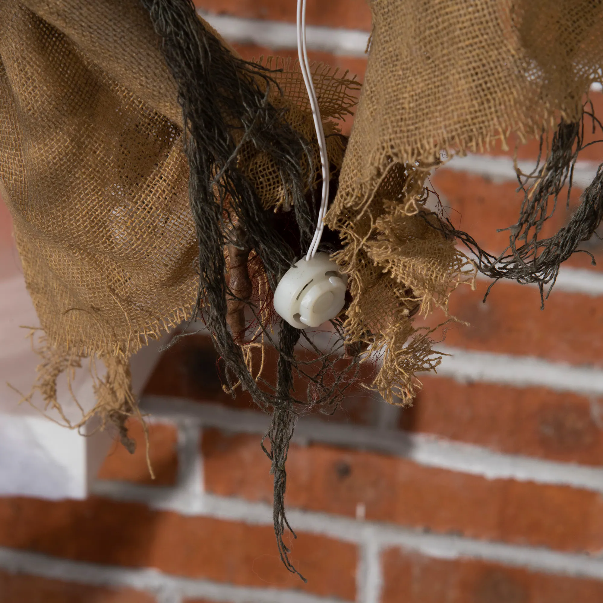 Alt View 8. Outsunny - 28" Life Size Outdoor Halloween Decorations Hanging Bat Opening Month, Animated Prop , Sound and Laughter - Brown.