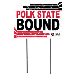 Jardine - Polk State College Eagles 18" x 24" Bound Yard Sign - White