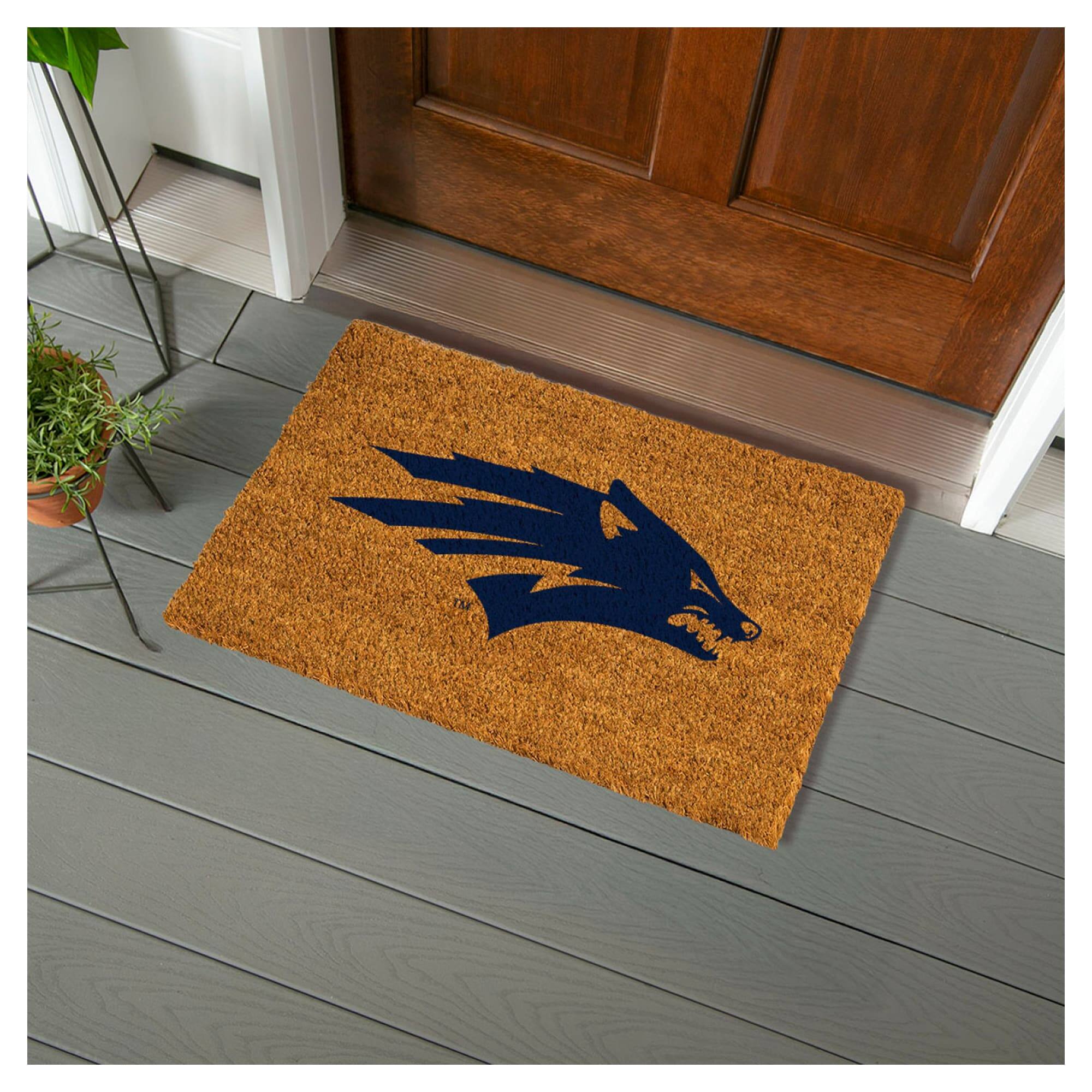 Alt View 1. Evergreen Enterprises - Nevada Wolf Pack 28" x 16" Team Logo Outdoor Coir Mat - Multicolor.