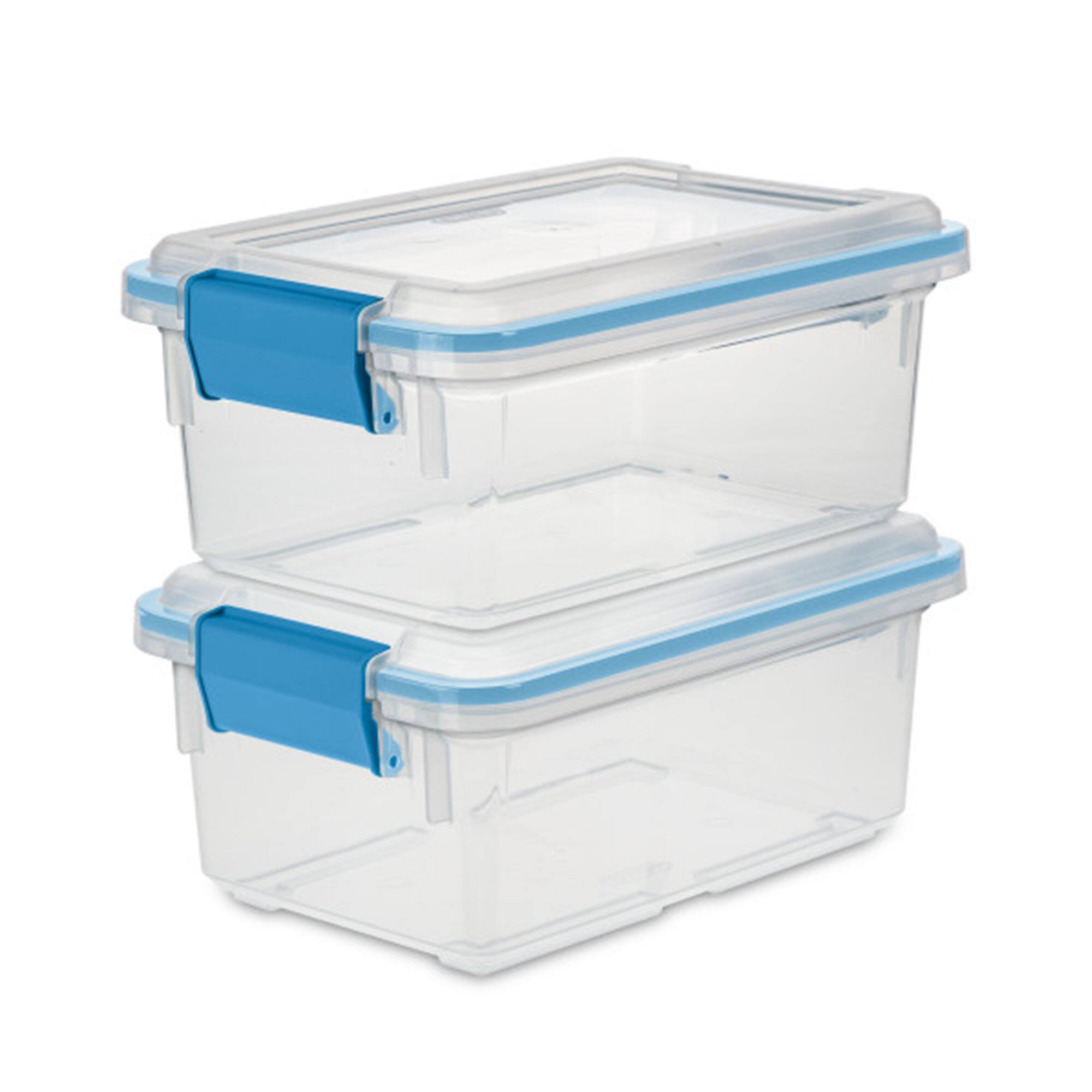 Alt View 7. Sterilite - Sterilite 7.5 Quart Clear Plastic Home Storage Box with Latching Lids, (24 Pack).