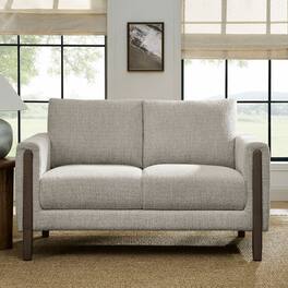 Hawken Boucle Fabric Loveseat by Modway - Parchment Espresso