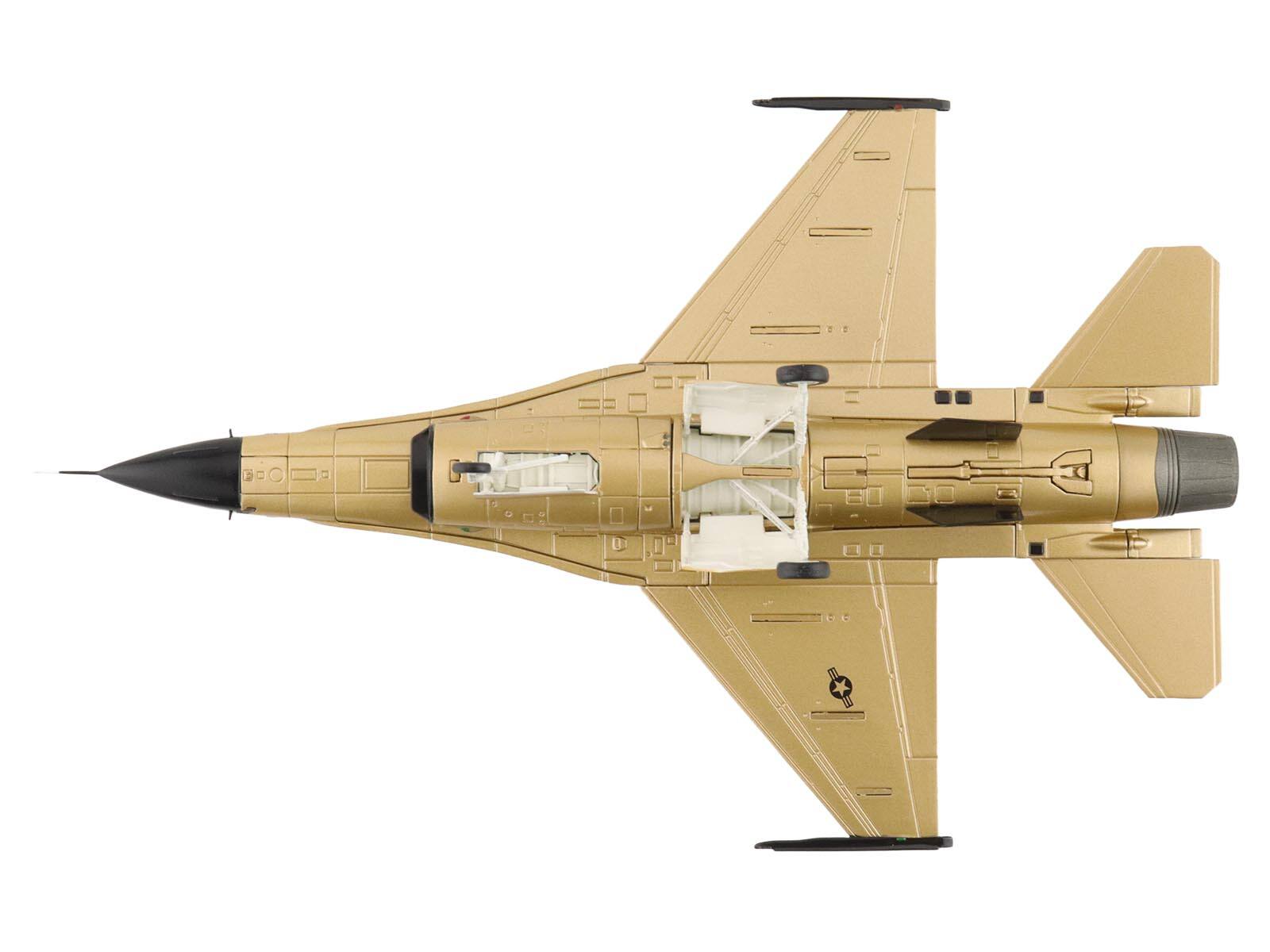 Alt View 4. Hobby Master - Lockheed F-16A Fighting Falcon Fighter Aircraft "Golden Bat Viper" (2022) US Air Force 1/72 Model by Hobby Master.