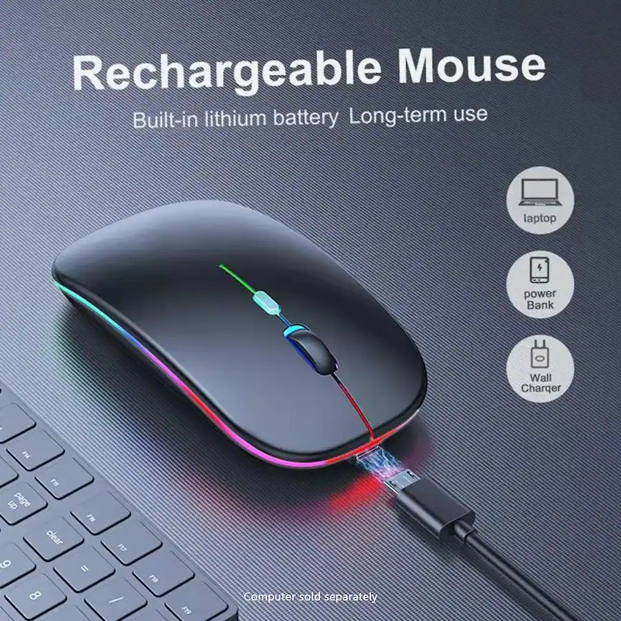 SaharaCase Wireless Mouse with Silent Click | Bluetooth & USB ...