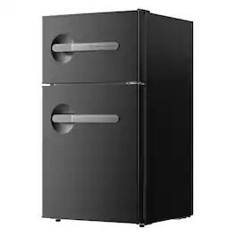 Frigidaire - 3.1 Cu Ft 2-Door Retro Bar Refrigerator, Side Bottle Opener - Black