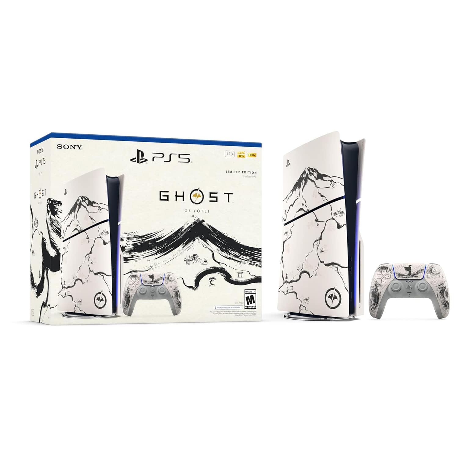 Playstation 5 Disc Ghost of Yotei Limited Edition Bundle - Black Edition - PlayStation 5