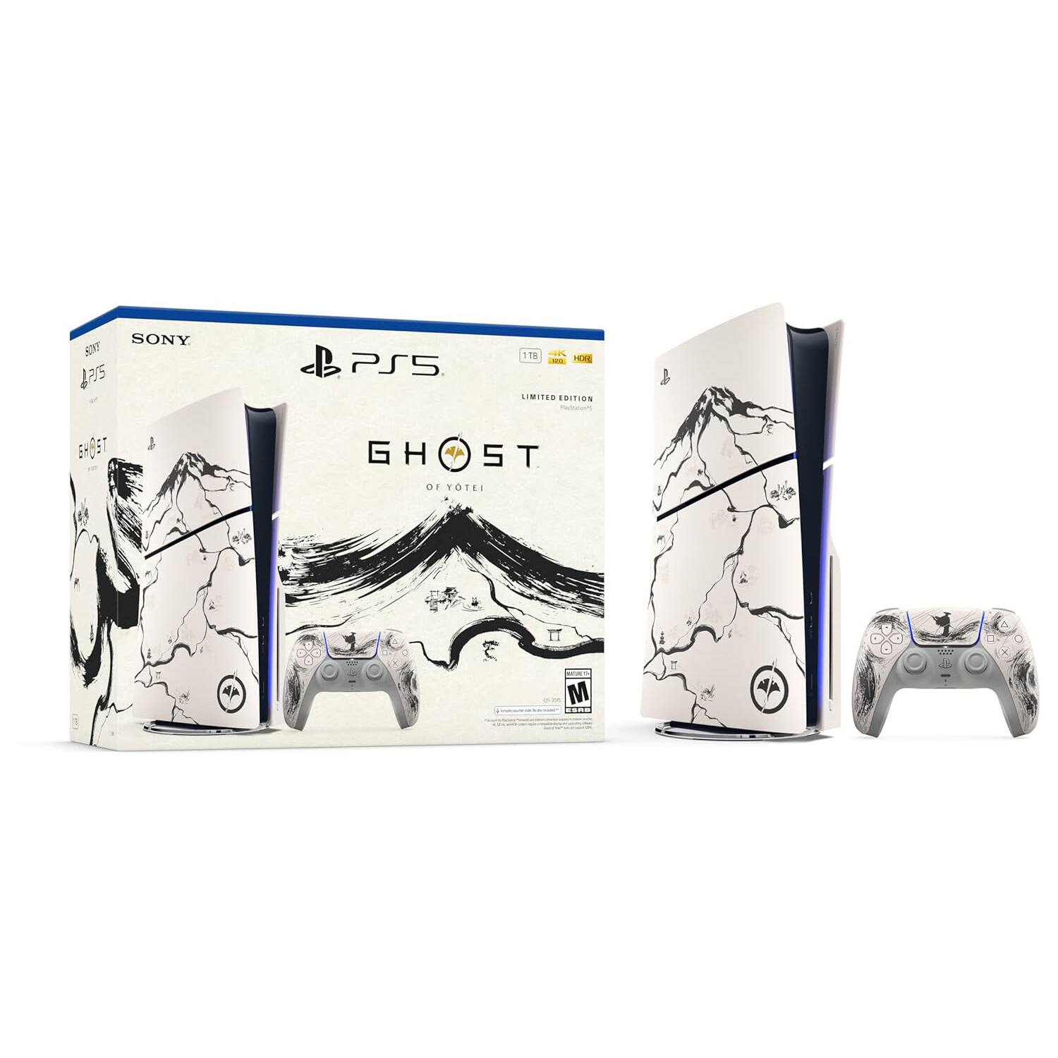 Playstation 5 Disc Ghost of Yotei Limited Edition Bundle - Black Edition - PlayStation 5