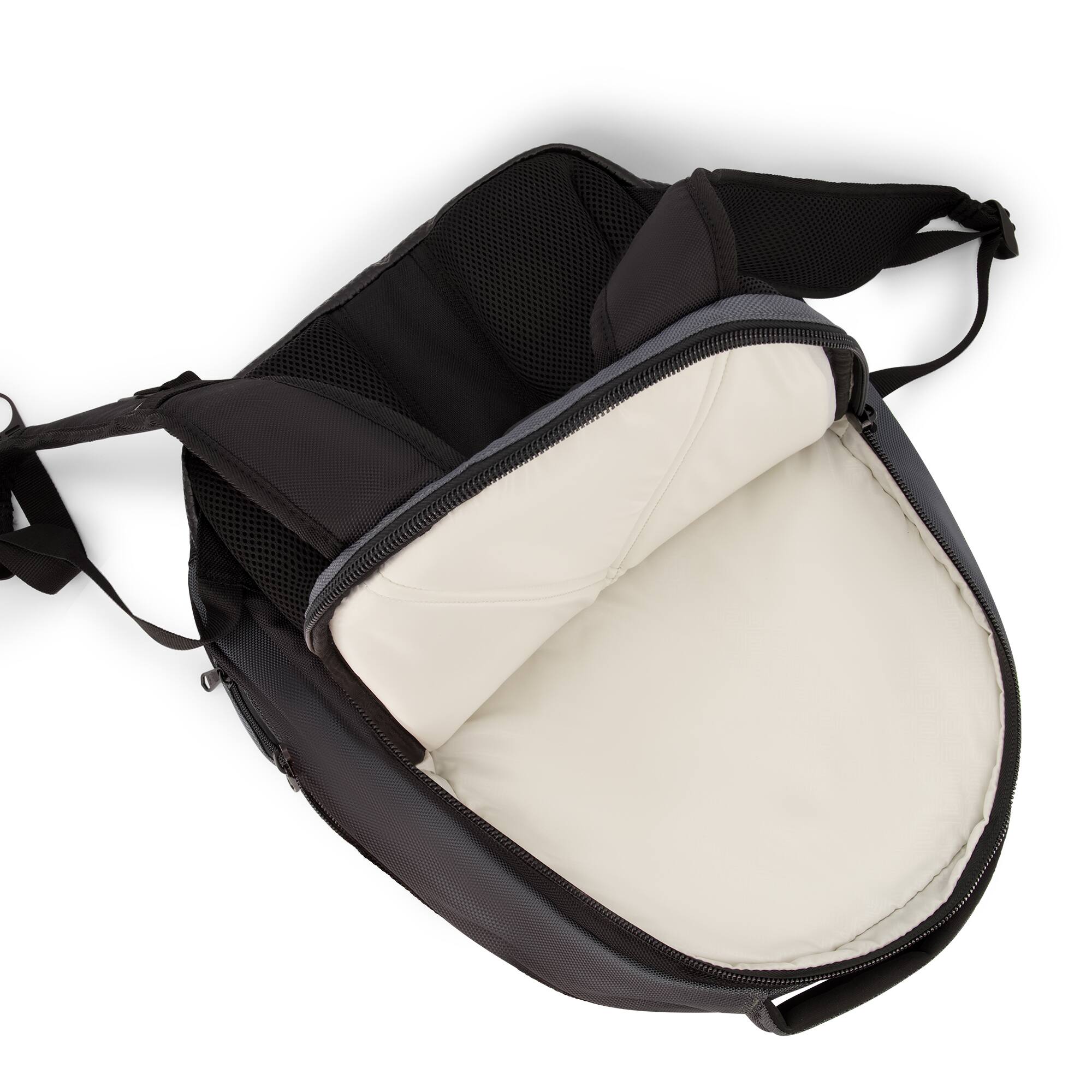 Alt View 4. Ful - Big Easy Water Resistant 17" Backpack - Black/ Grey.