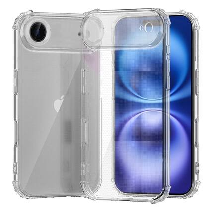 Front. Kitcheniva - Shockproof Corner Protection Phone Cover With Tempered Glass For iPhone Air - Clear.