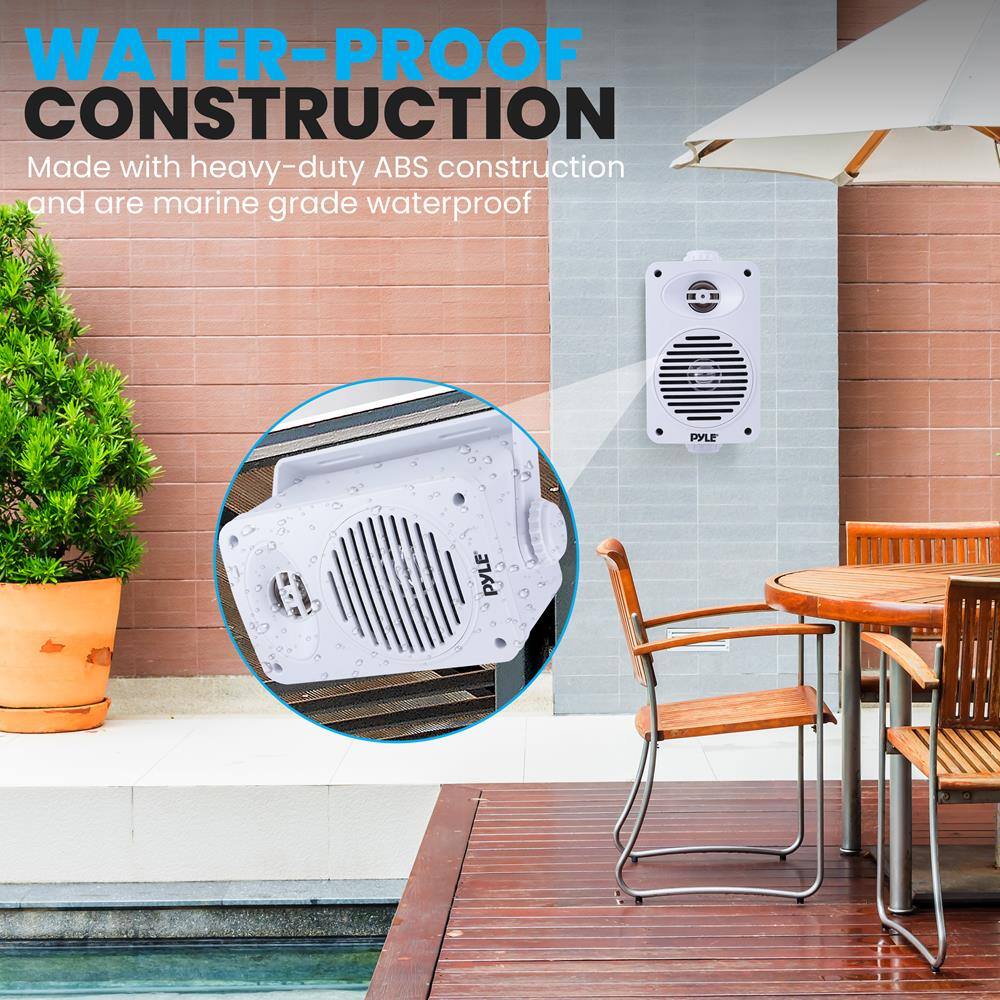 WATER-PROOF CONSTRUCTION  
Made with heavy-duty ABS construction and are marine grade waterproof  
PYLE