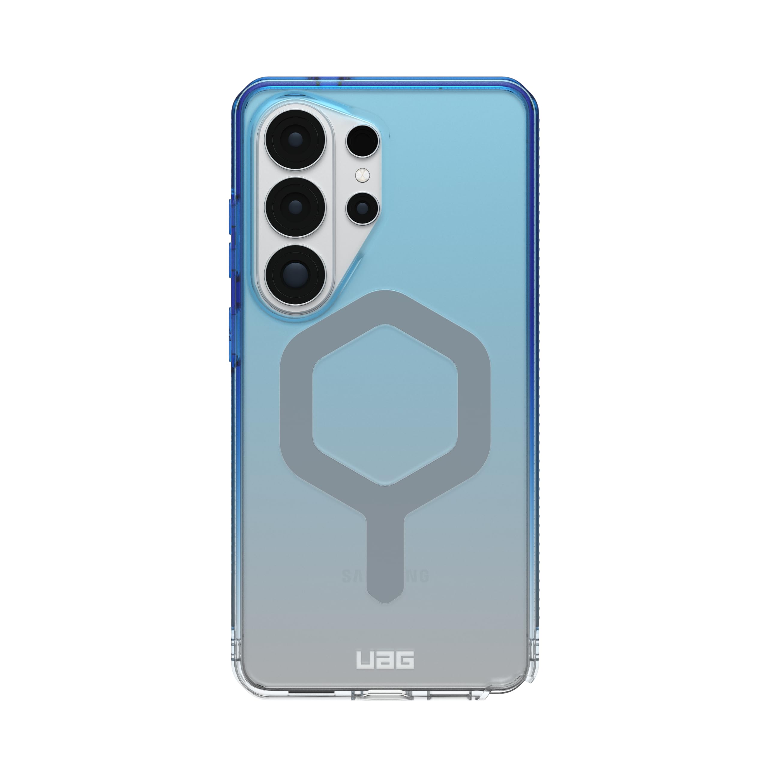 Alt View 5. UAG - Samsung Galaxy S26 Ultra Case with Magnetic Charging, Anti-Yellowing, Air-Soft Corners, Clean Design Protective Cover - Blue Ombre.