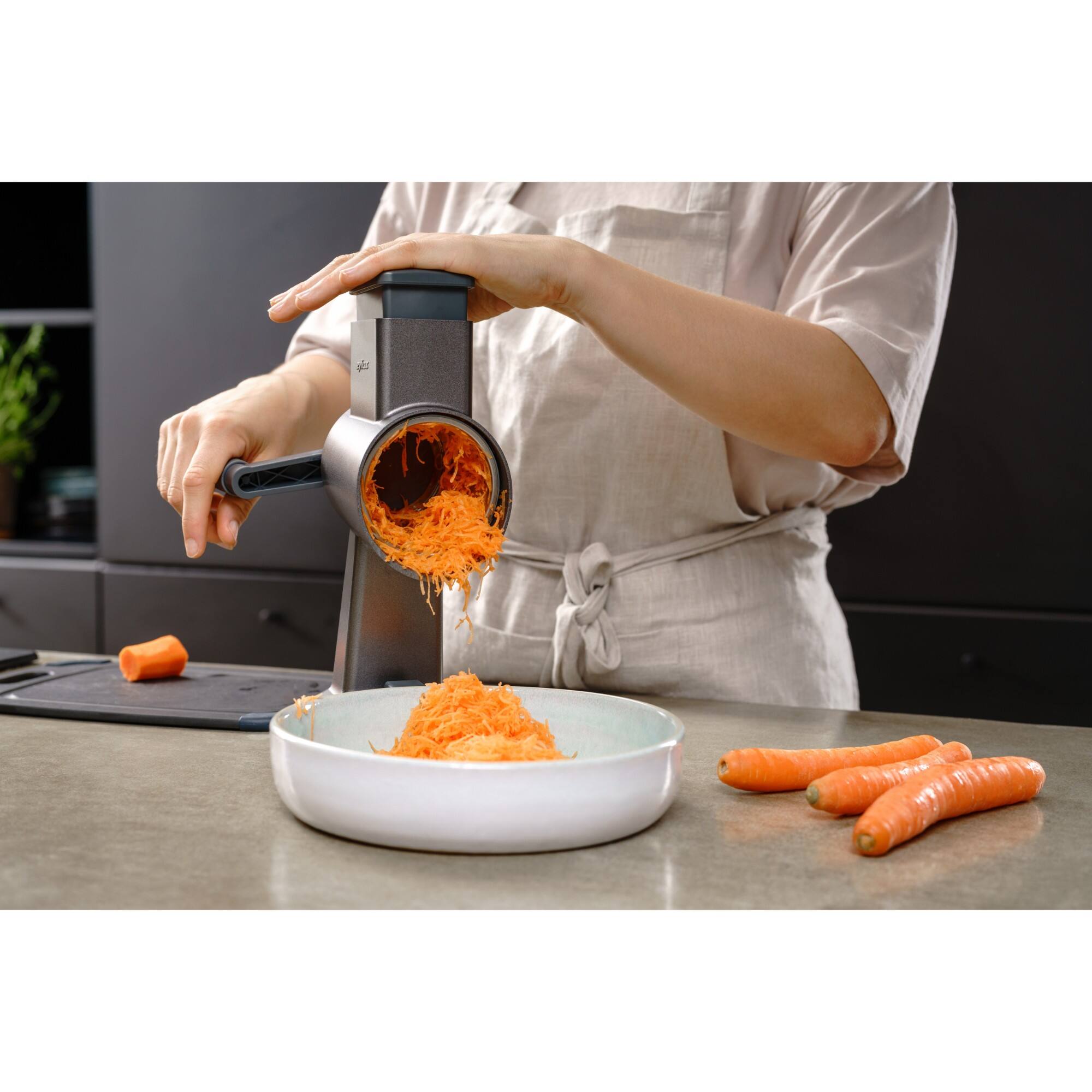 Alt View 7. Zyliss - Rotary Cheese Grater, Aluminium (5-yr guarantee) - Grey.