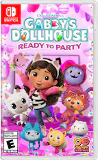 Dreamworks Nintendo SwitchTM Gabby's Dollhouse Ready to Party. Everyone, from kids to adults, can enjoy this game. ESRB rating: OG Outright Games.