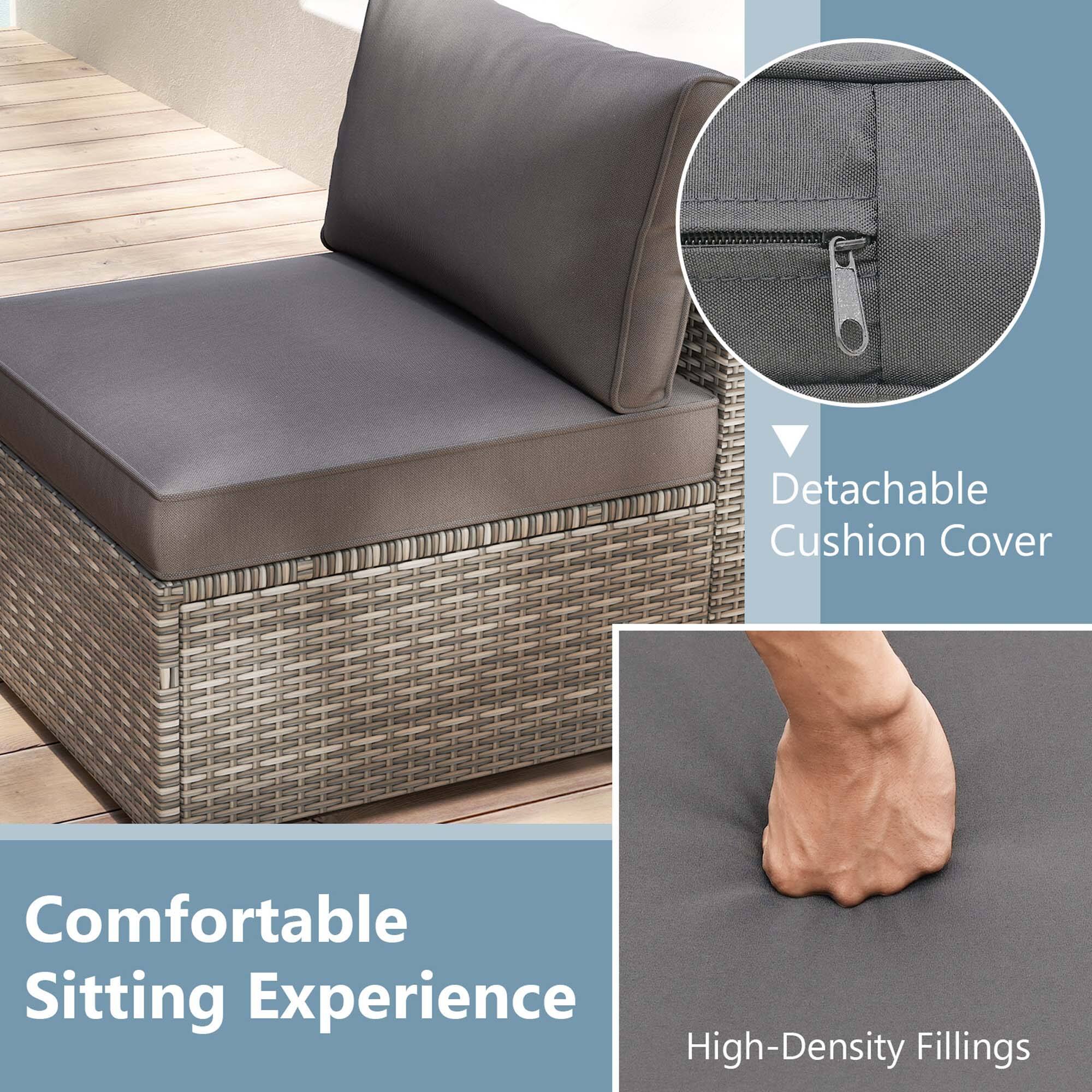Comfortable Sitting Experience, Detachable Cushion Cover, High-Density Fillings