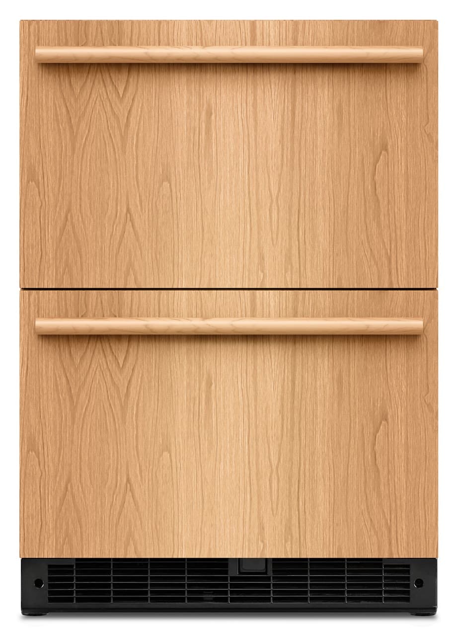 KitchenAid - 4.4 Cu. Ft. Undercounter Double-Drawer Refrigerator - Custom Panel Ready - Front_Zoom