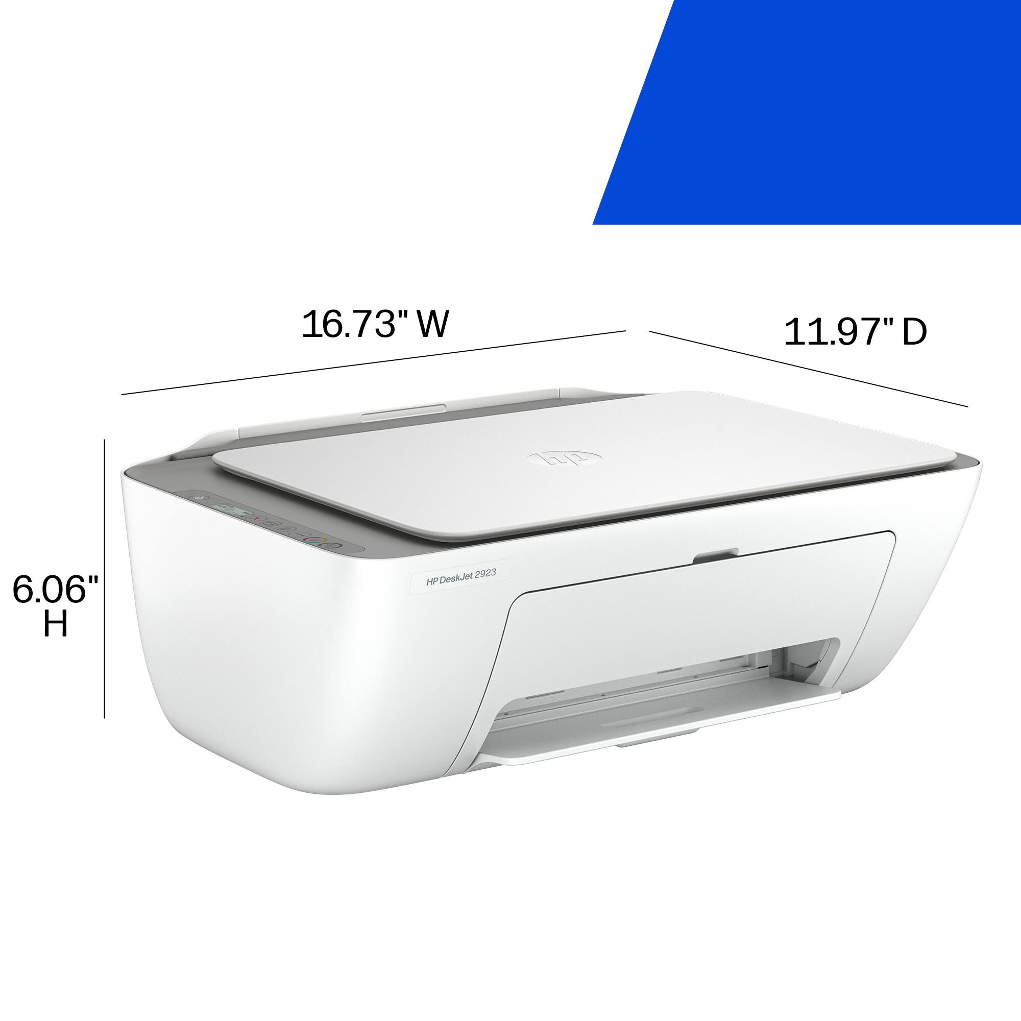 16.73" W  
11.97" D  
6.06" H  
0.23800  
Lizz DeskJet 2923 HP