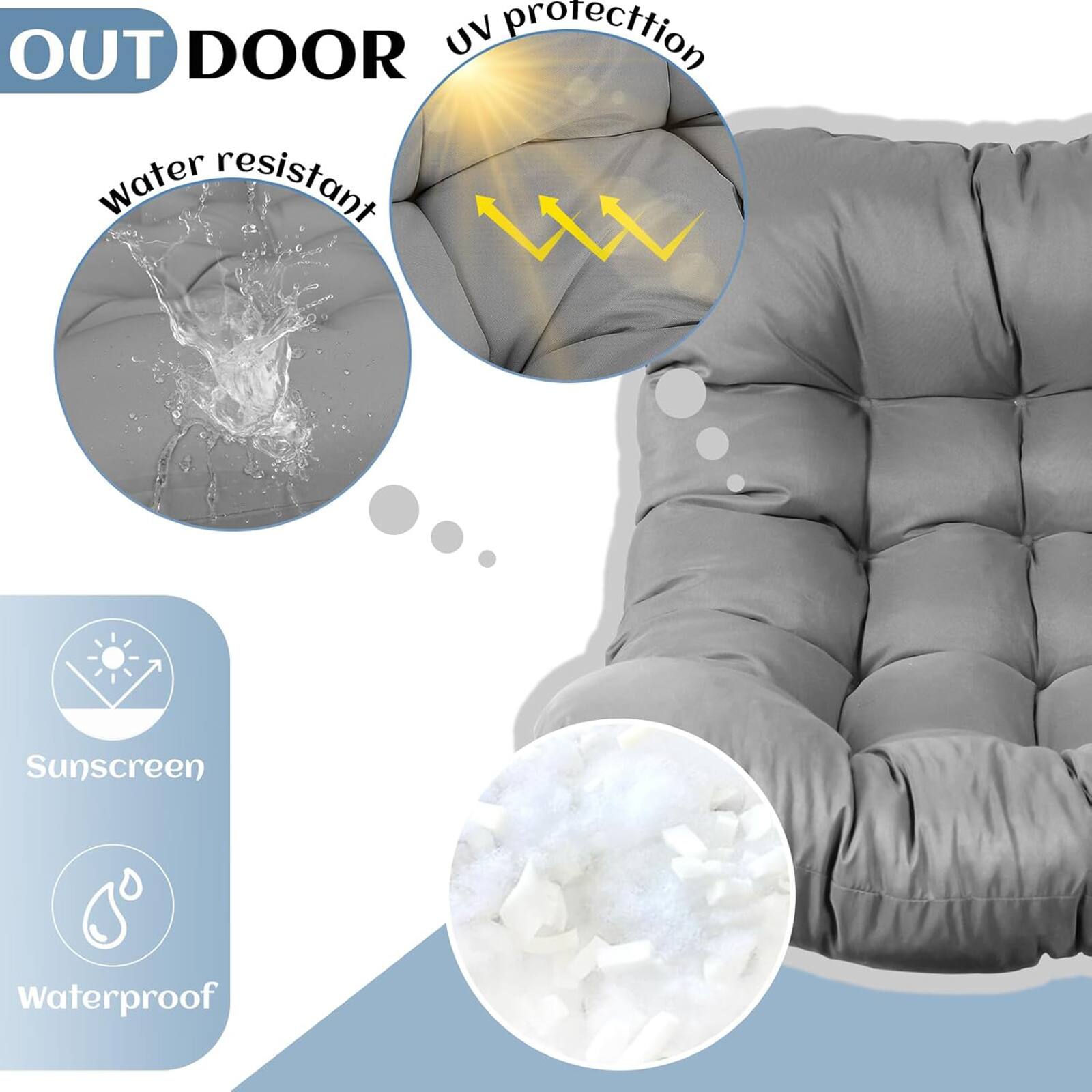 OUT DOOR  
UV protection  
Water resistant  
Sunscreen  
Waterproof