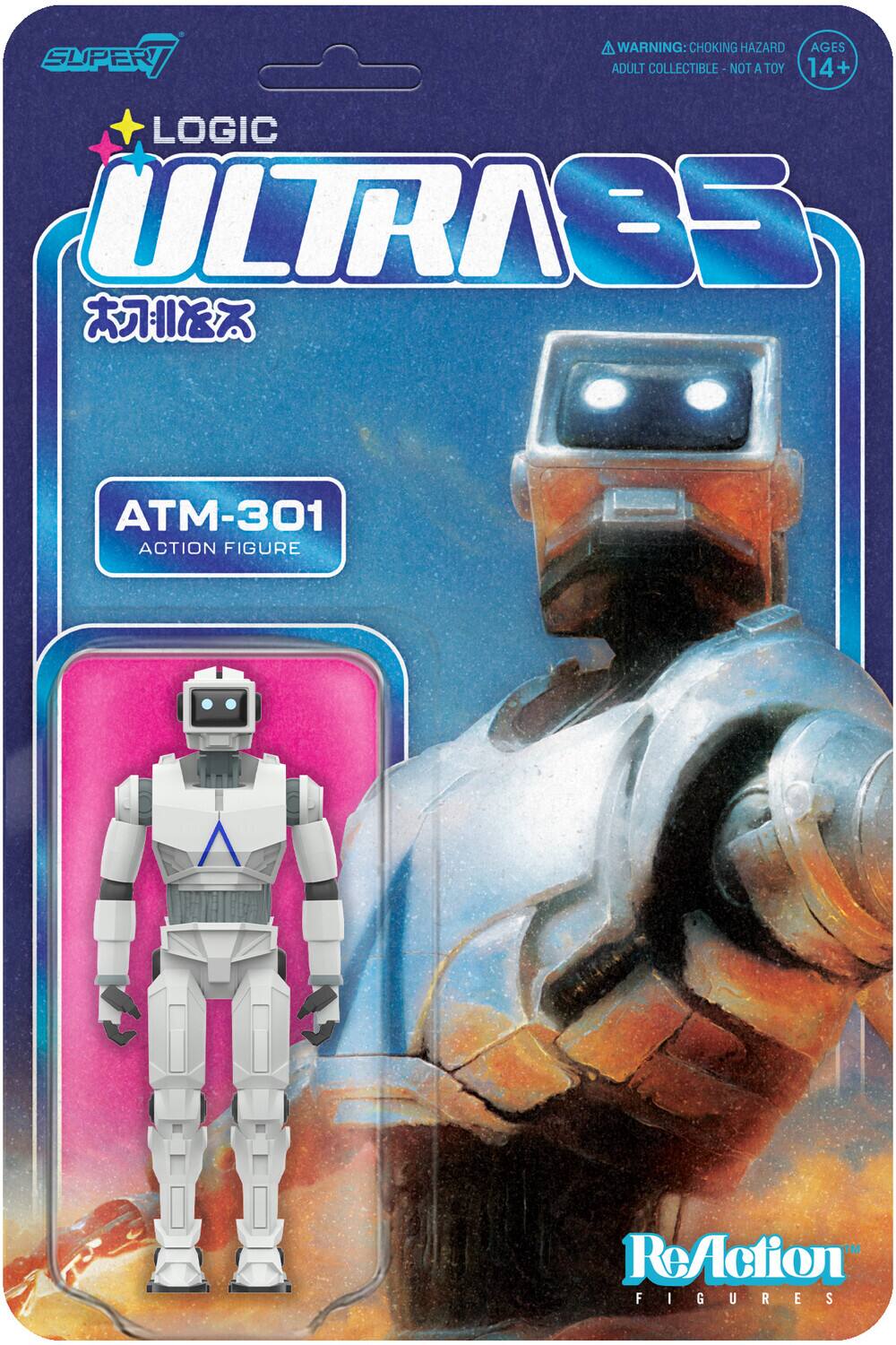 SUPER LOGIC ULTRAS ATM-301 ACTION FIGURE ReAction FIGURES

WARNING: CHOKING HAZARD - ADULT COLLECTIBLE - NOT A TOY

AGES 14+