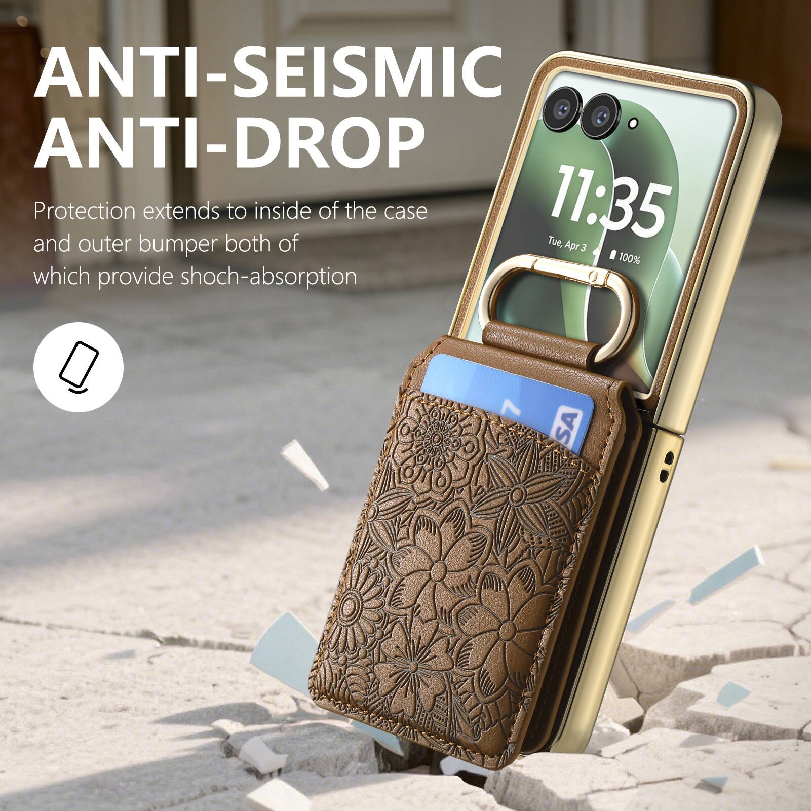 ANTI-SEISMIC  
ANTI-DROP  

Protection extends to inside of the case and outer bumper both of which provide shock-absorption