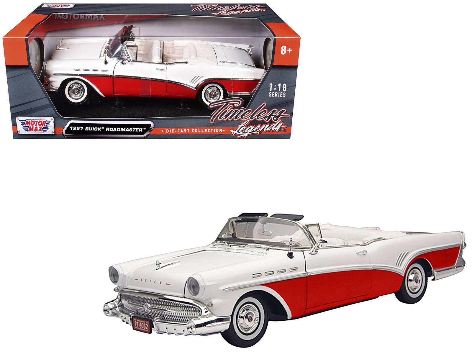 3 MOTORMAX fief Lactii 8+ --- MOTOR MAX 1957 BUICK ROADMASTER 1:18 SERIES Timeless DIE-CAST COLLECTION - Legends