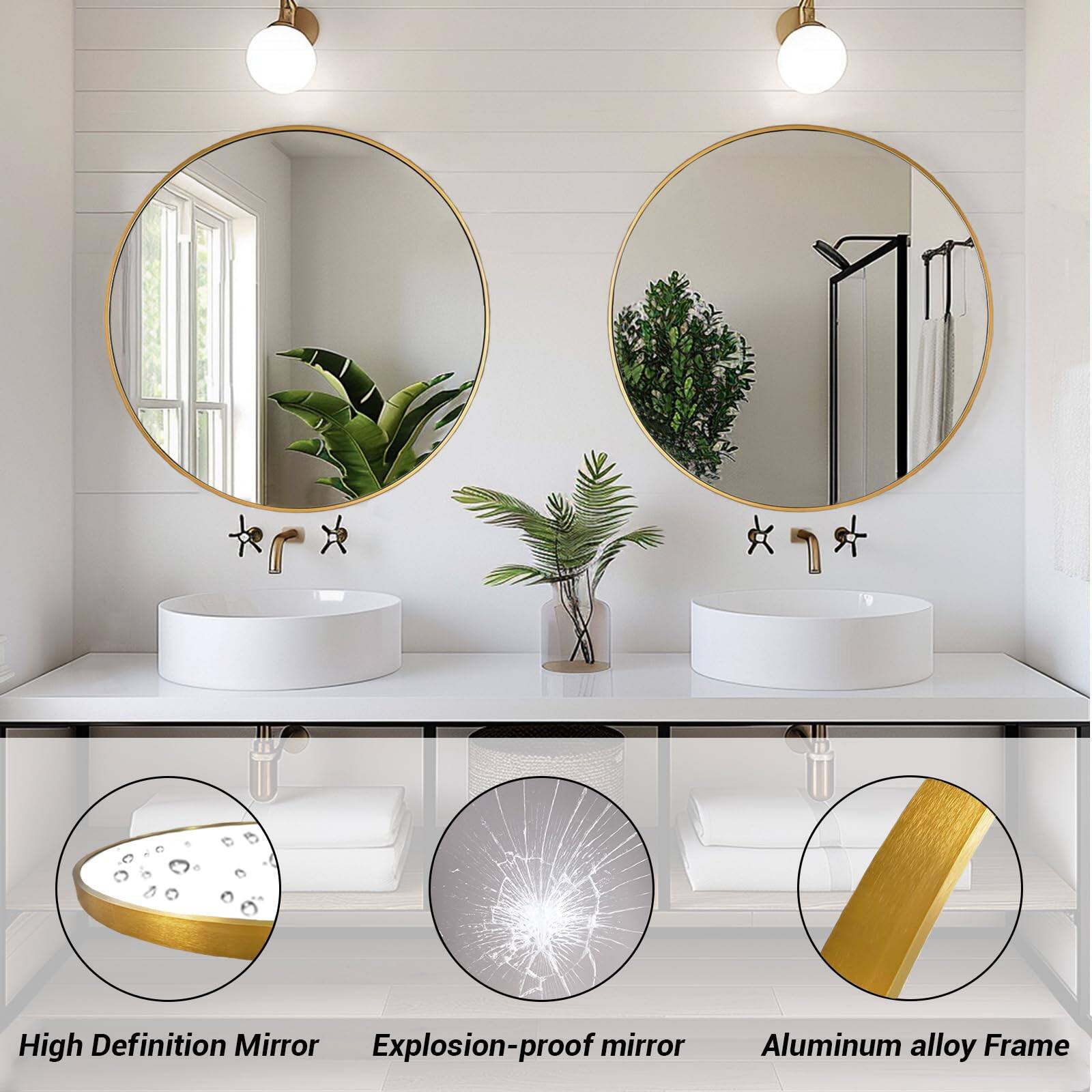 High Definition Mirror  
Explosion-proof mirror  
Aluminum alloy Frame