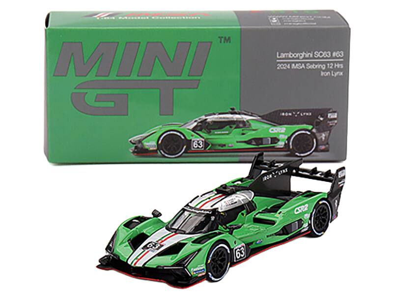 MINI GT  
Lamborghini SC63 #63  
2024 IMSA Sebring 12 Hrs  
Iron Lynx  
CSR2  
63