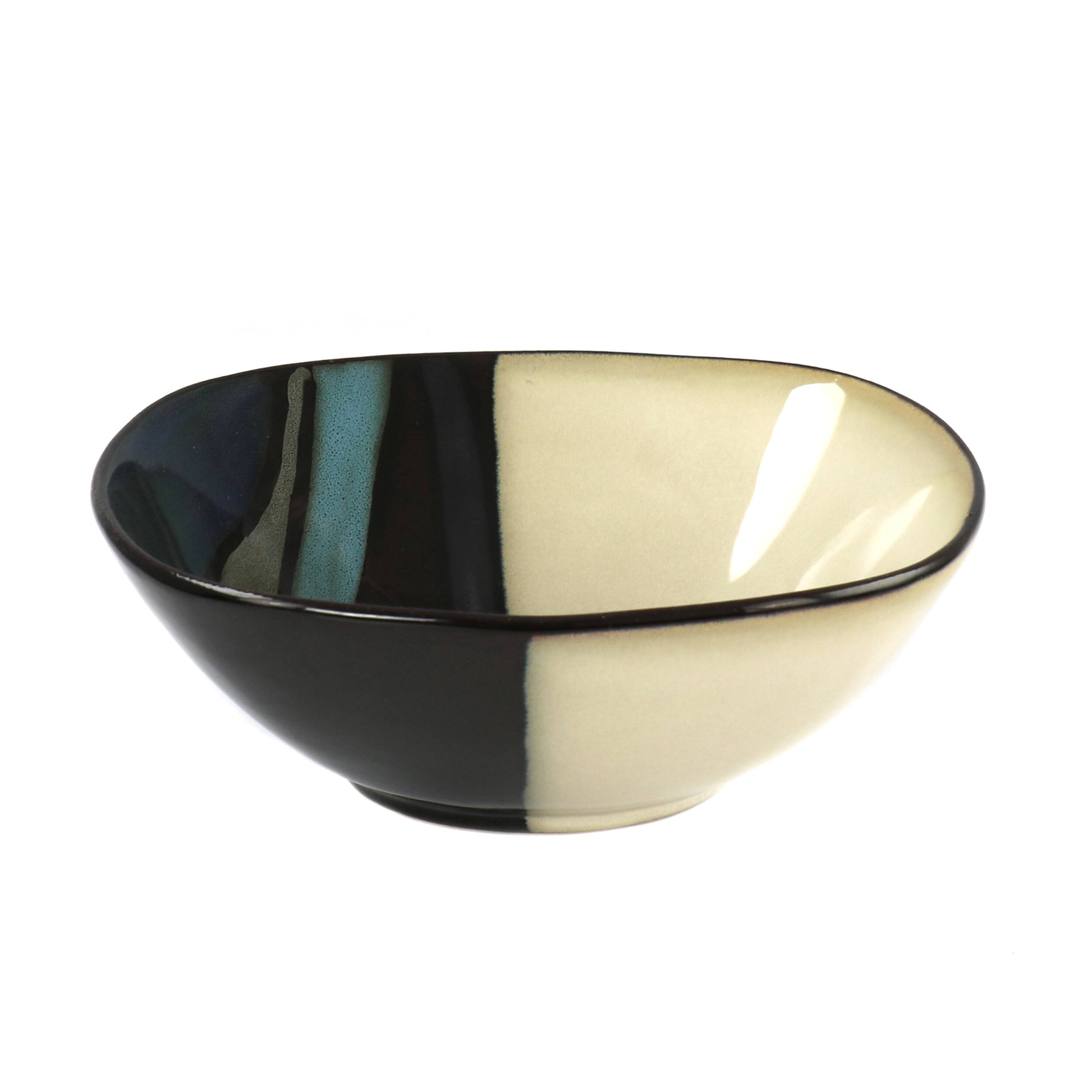 Alt View 3. Hometrends - Hometrends Althea 12 Piece Soft Square Stoneware Dinnerware Set in Teal - Teal.