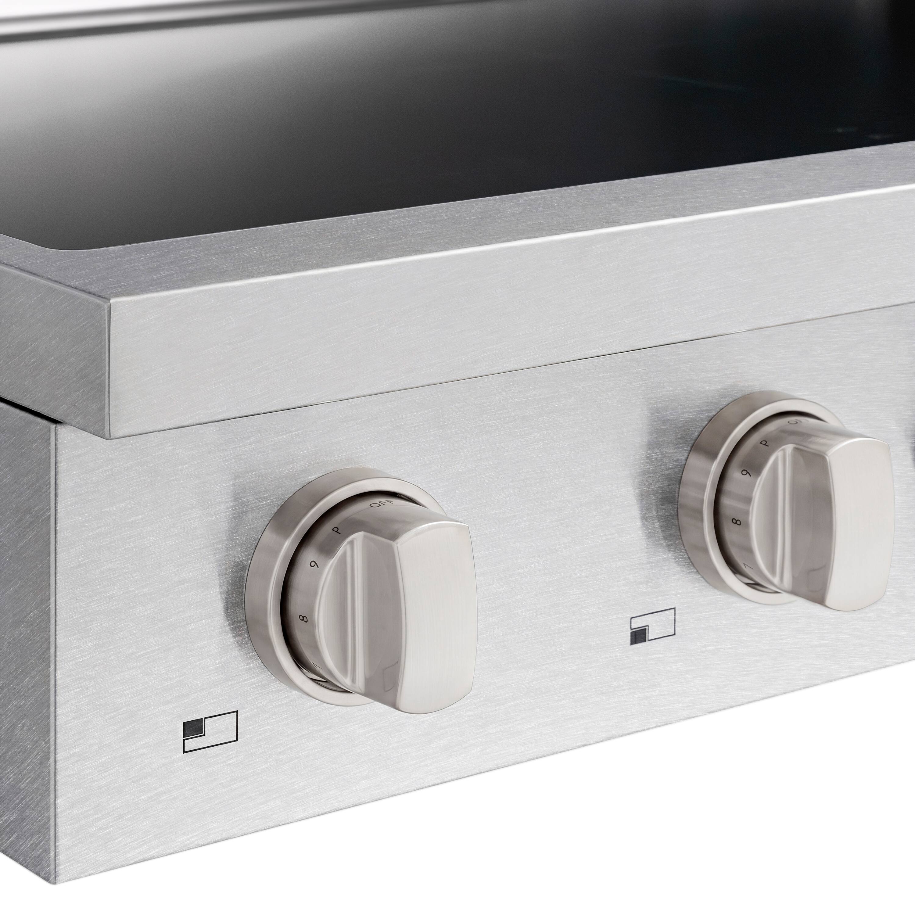 Alt View 9. ZLINE - 36 in. Paramount Built-in Electric Induction Rangetop with 5 Element Cooktop in Satin Stainless Steel - Stainless Steel.