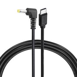 Unique Bargains - USB C to DC Power Cable, 15V 3A 45W, 4.0x1.7mm, PD Trigger for Laptop, Monitor, Security Camera - Black