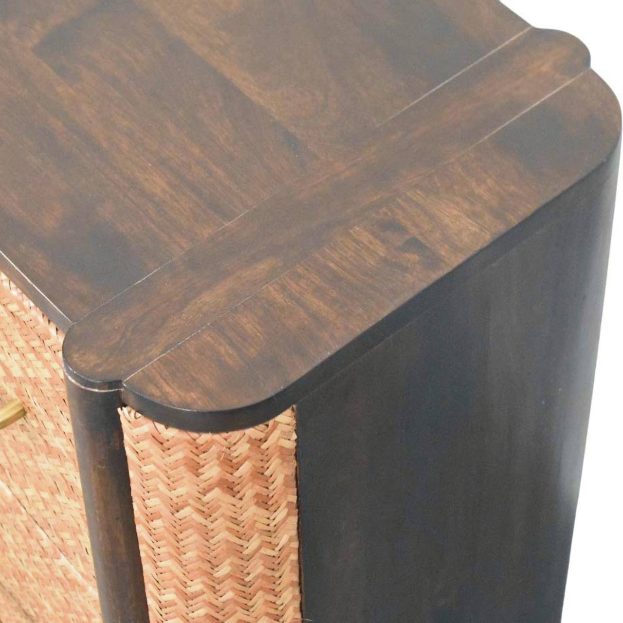 Alt View 5. Artisan Furniture - Artisan Furniture Solid Wood Havana Canefront Drawers - Brown.