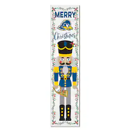 Jardine - Delaware Fightin' Blue Hens 11" x 46" Nutcracker Holiday Leaner Sign - White