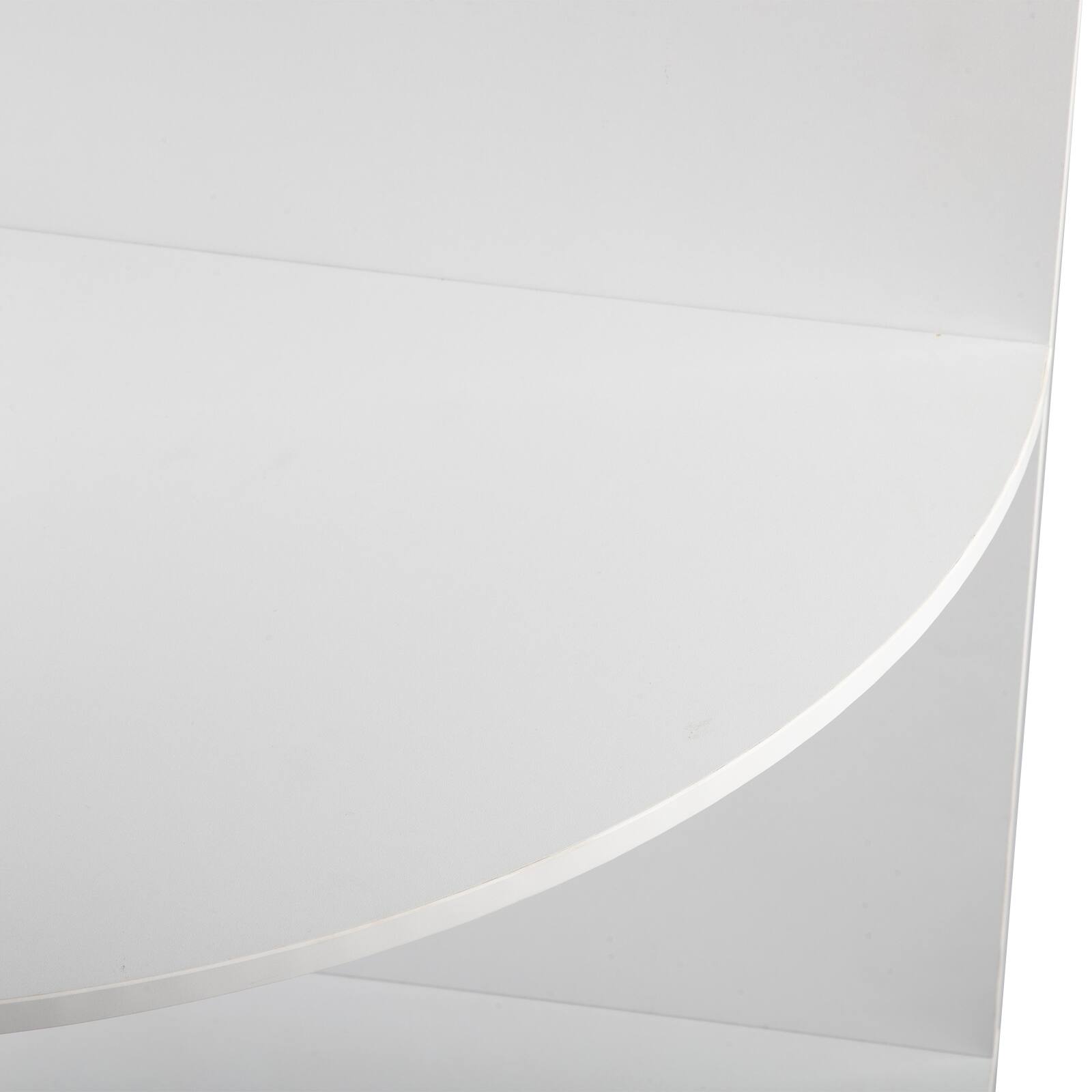 Alt View 2. Winado - Salon Corner Storage Cabinet, Wall Mount Salon Station with Lockable Drawer, Bottom Cabinet - White.