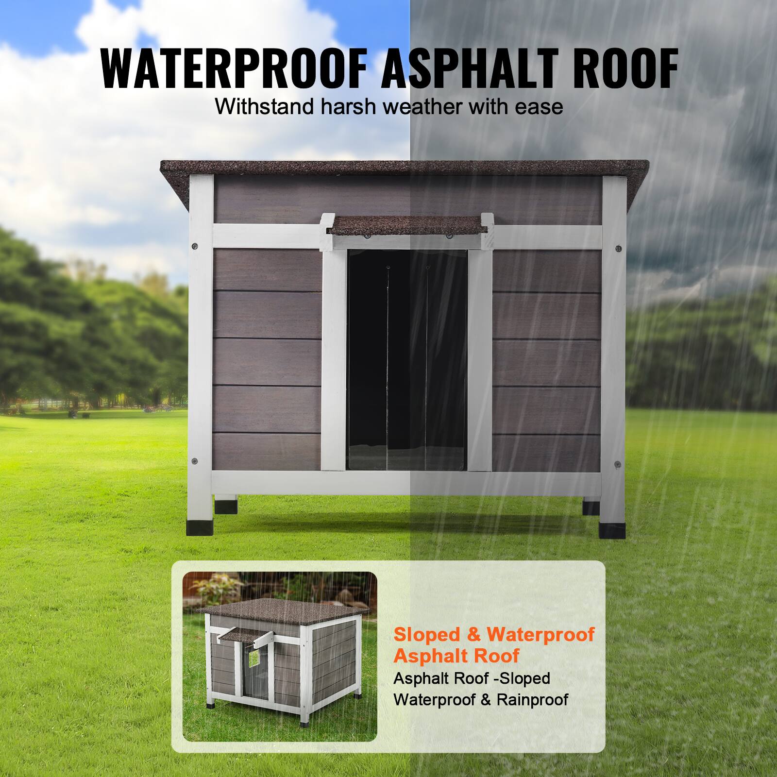 WATERPROOF ASPHALT ROOF

Withstand harsh weather with ease

Sloped & Waterproof Asphalt Roof

Asphalt Roof - Sloped Waterproof & Rainproof