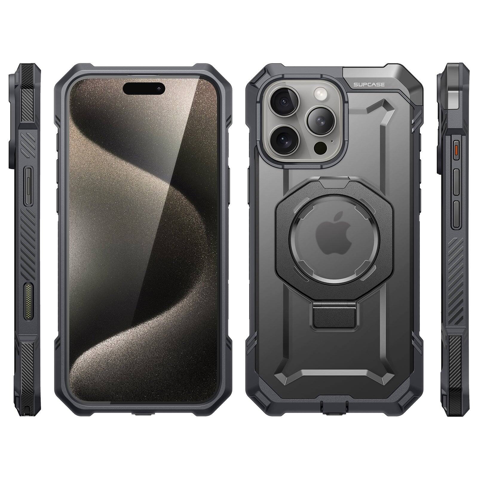 Alt View 7. SUPCASE - iPhone 16 Pro 6.3 inch UB Grip MagSafe Camera Control Button Phone Case - Gray.