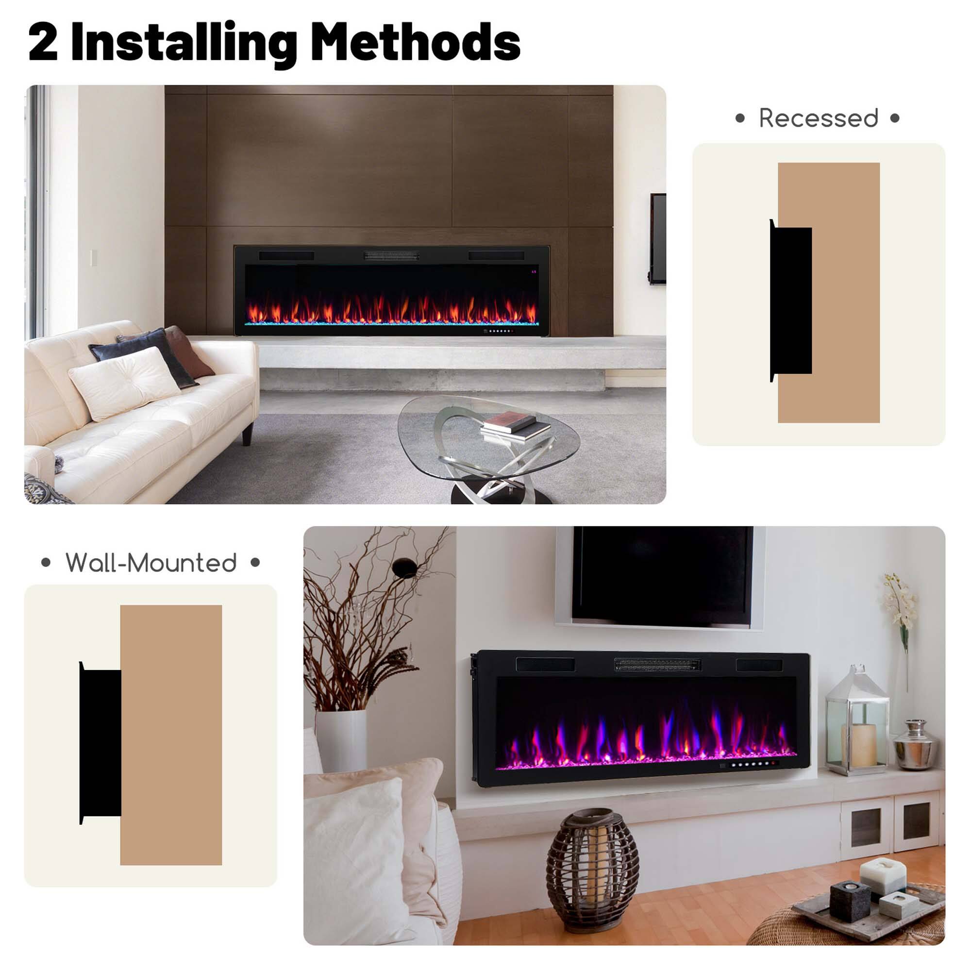 2 Installing Methods

- Recessed

- Wall-Mounted