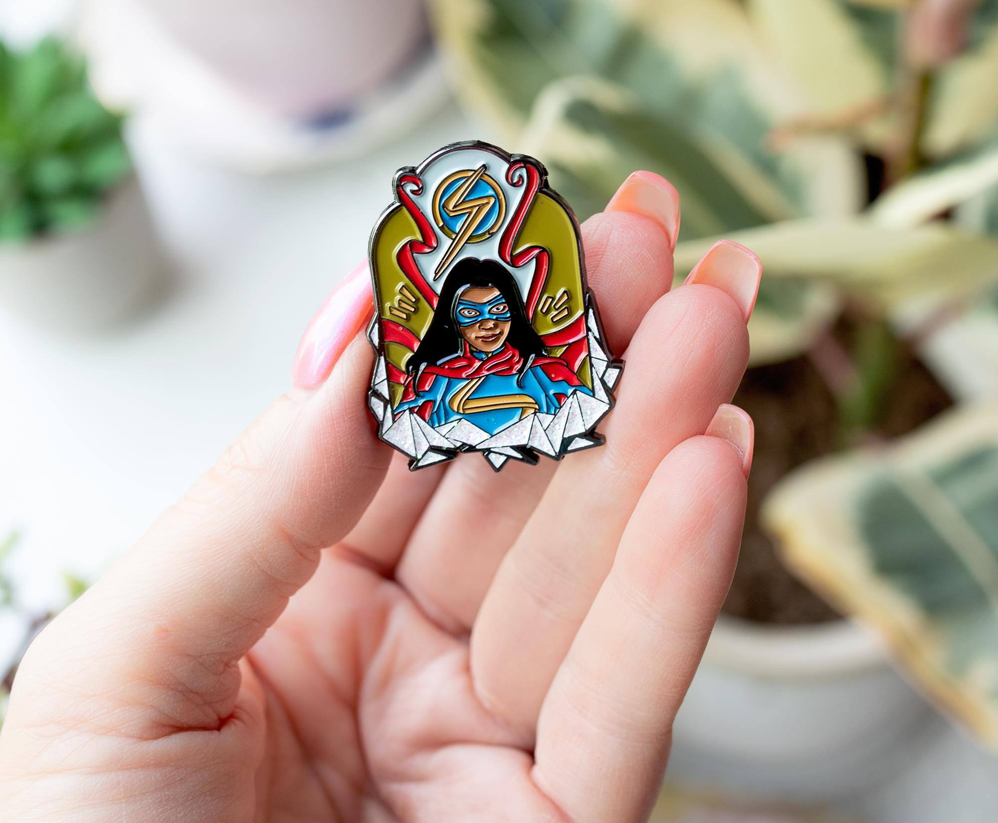 Alt View 10. Marvel - Marvel Studios Ms. Marvel Limited Edition Enamel Pin | SDCC 2022 Exclusive - Black.