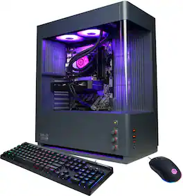 CyberPowerPC - Gaming Desktop - Intel Core Ultra 7 265F - NVIDIA GeForce RTX 5060 Ti 8GB - 16GB DDR5 - 1TB PCIe 4.0 SSD - Gray