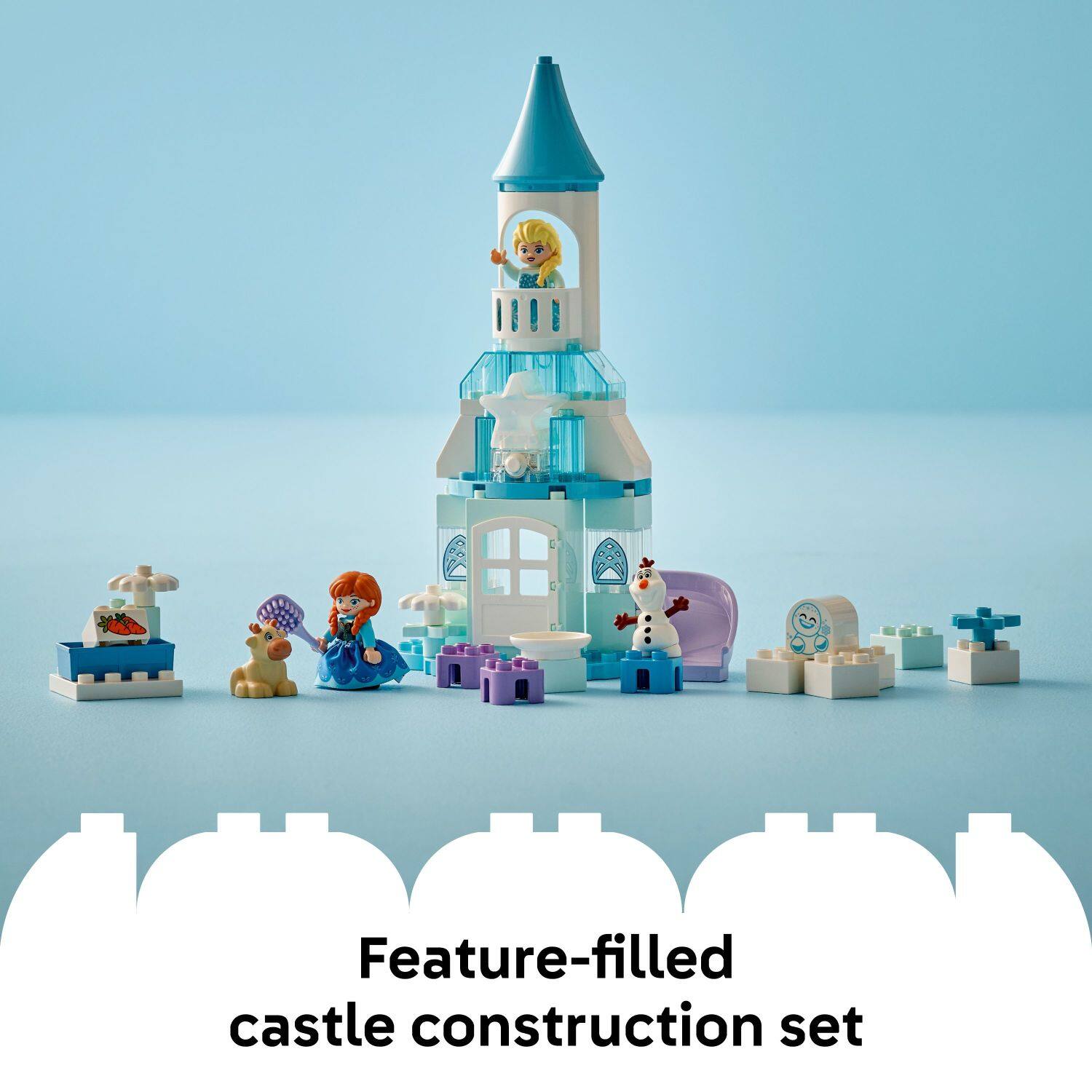 Feature-filled castle construction set