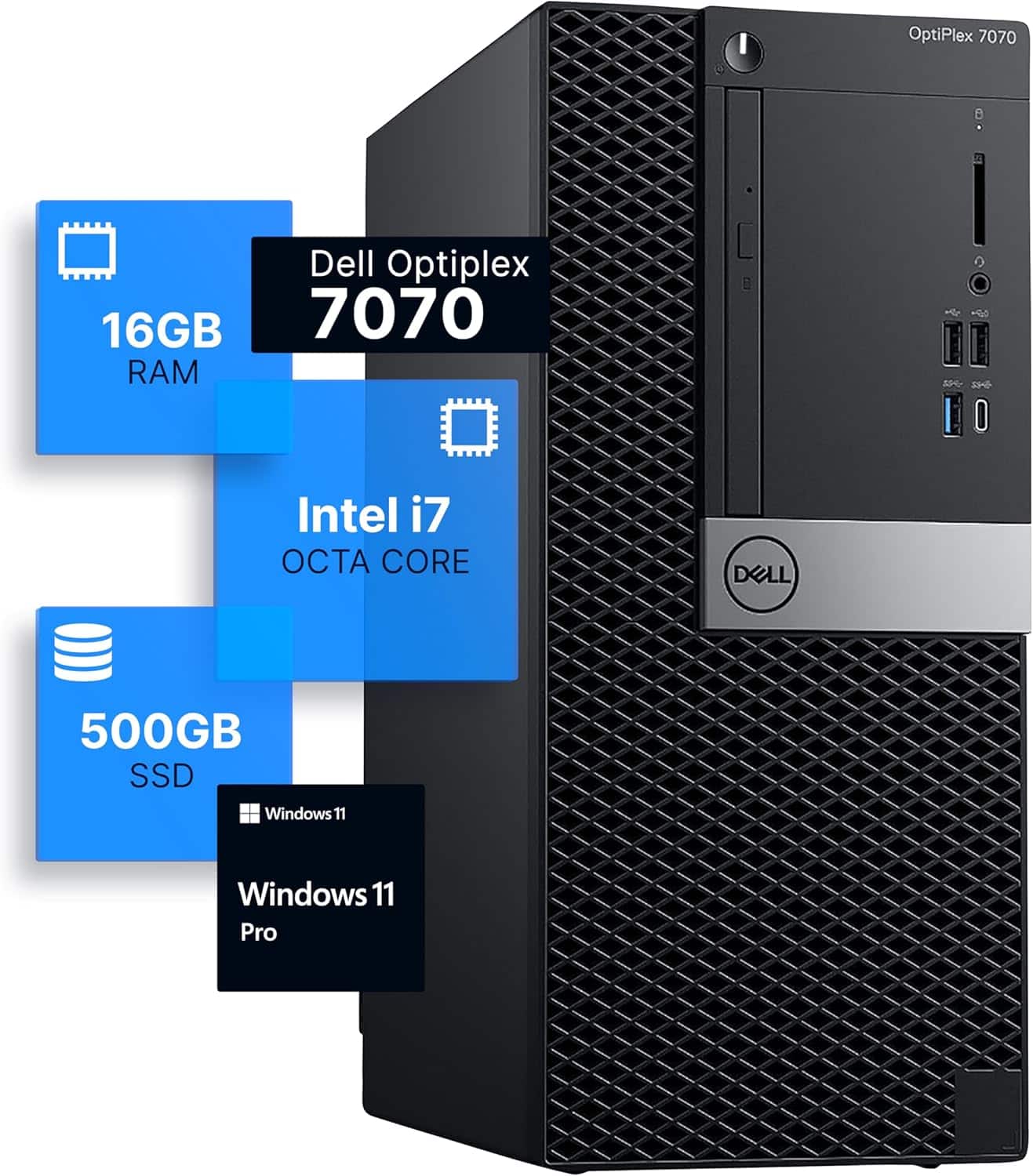 Dell Refurbished Excellent Optiplex 7070 Tower Desktop Computer