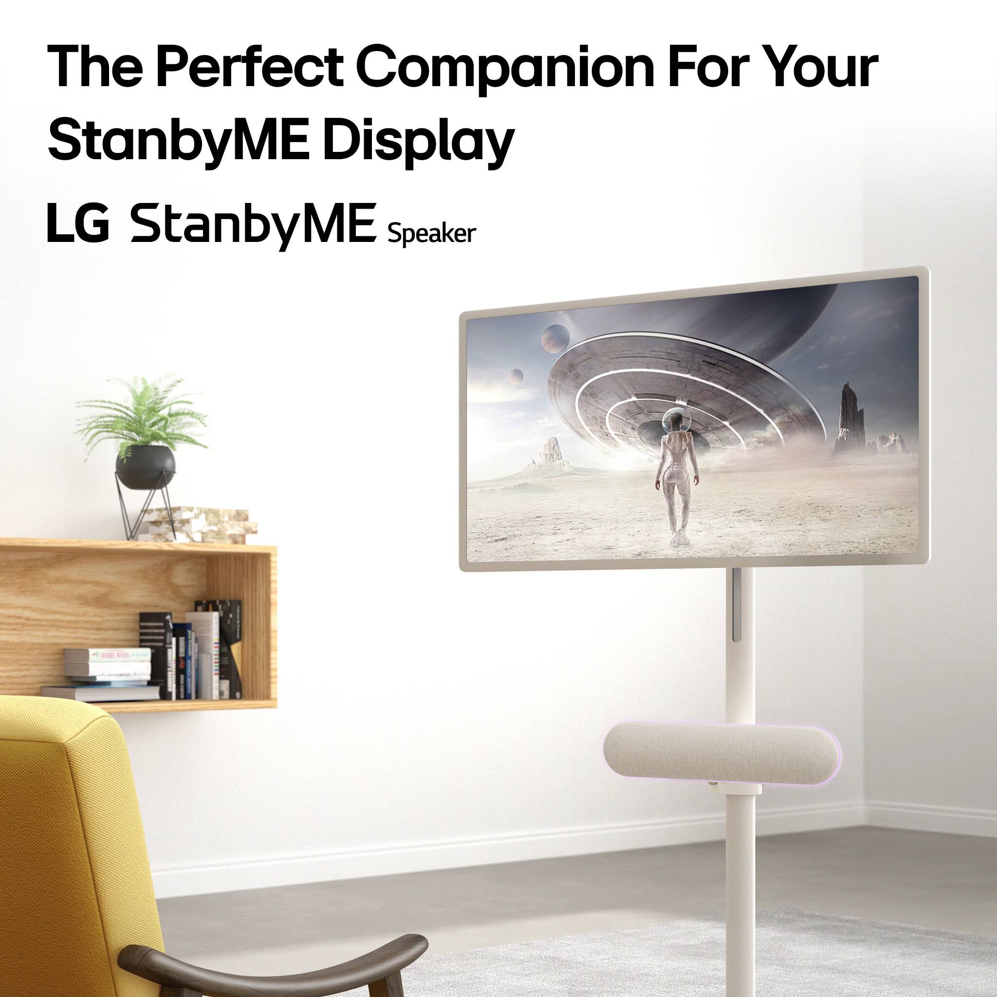The Perfect Companion For Your StanbyME Display  
LG StanbyME Speaker