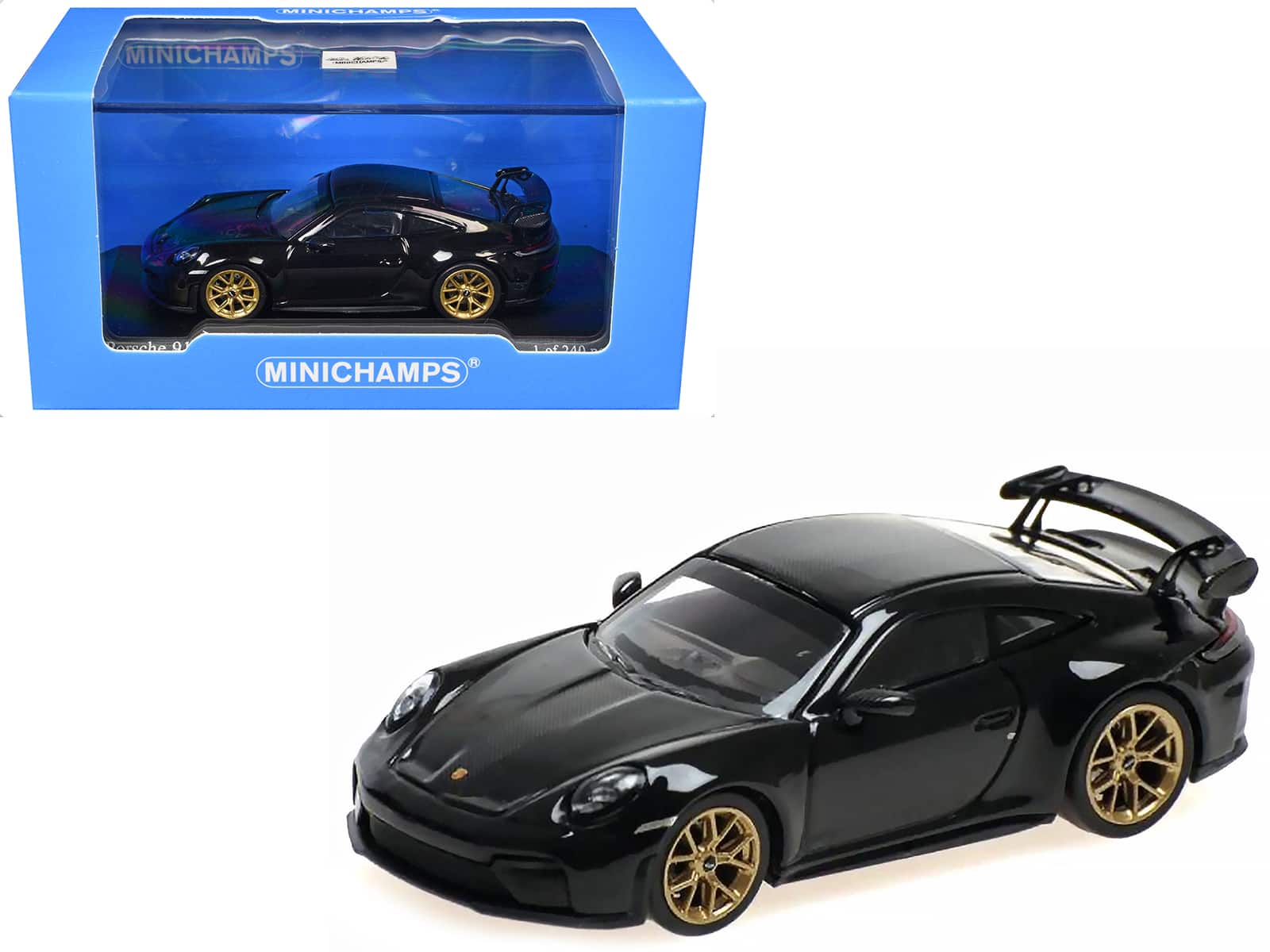 2025 Porsche 911 (992.2) GT3 Weissach Package Black with Carbon Stripe Limited Edition 1/64 Model Car by Minichamps price history on PriceWatchPro