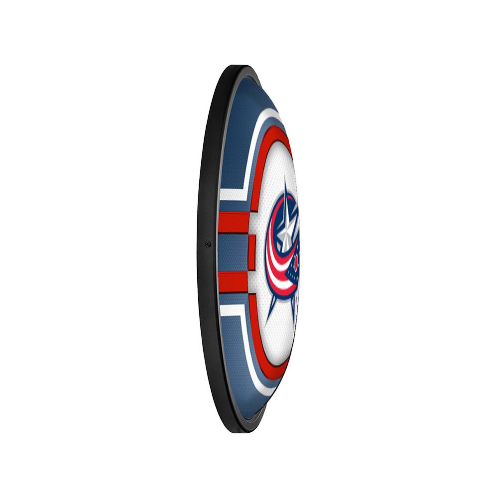 Alt View 2. The Fan-Brand - Columbus Blue Jackets 18'' x 14'' Team Color Slimline Illuminated Wall Sign - Multicolor.