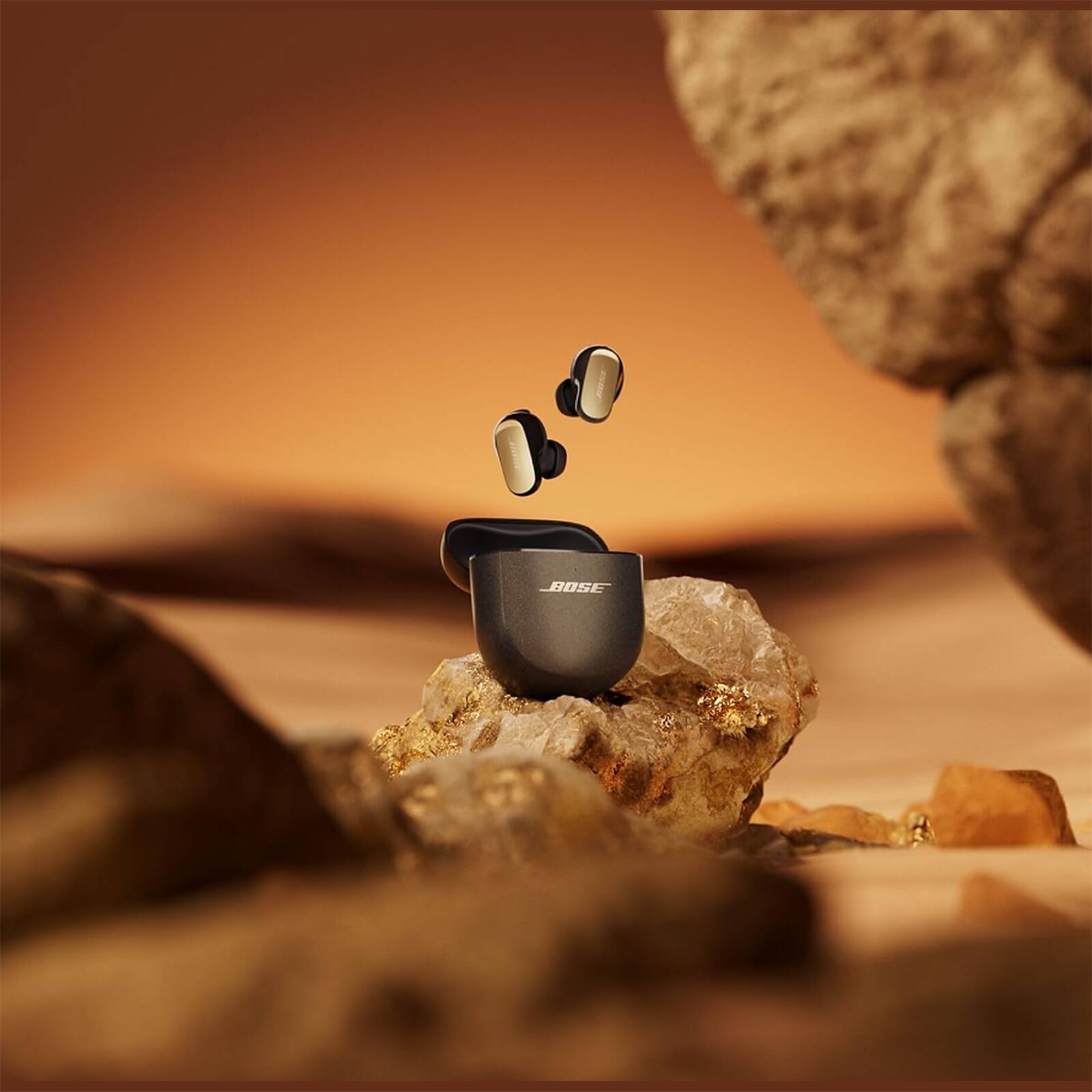 Alt View 4. Bose - QuietComfort Ultra Earbuds 2nd Gen Wireless ANC + 26-Month Extended Warranty Protection - Desert Gold.