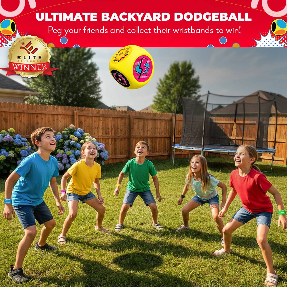 Swooc Games Whomp Ball Ultimate Backyard Dodgeball Soft Foam Dice