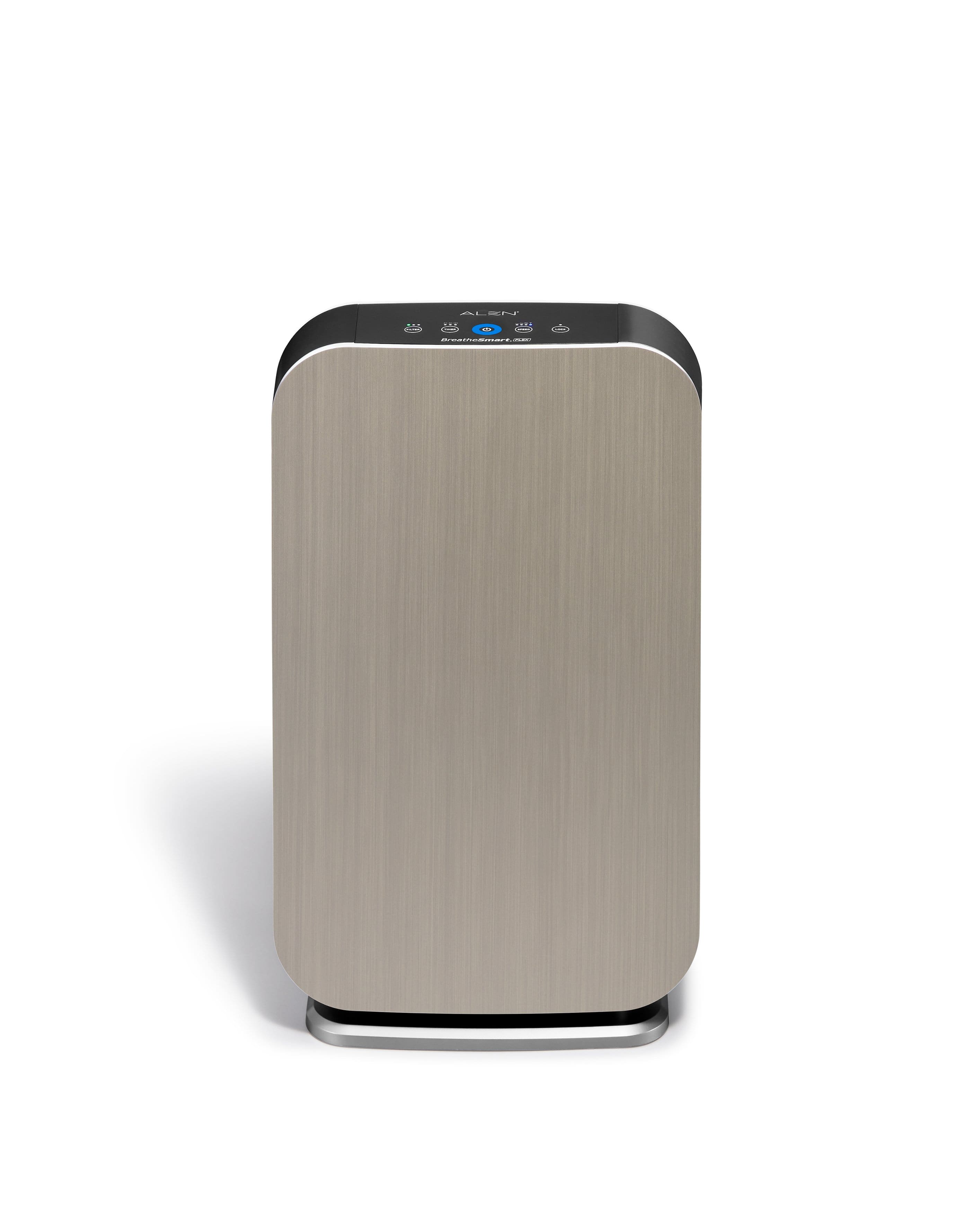 Alen - BreatheSmart FLEX 700 SqFt Air Purifier with Fresh HEPA Filter for Allergens, Dust, Odors & Smoke - Brushed Stainless Steel - Front_Zoom