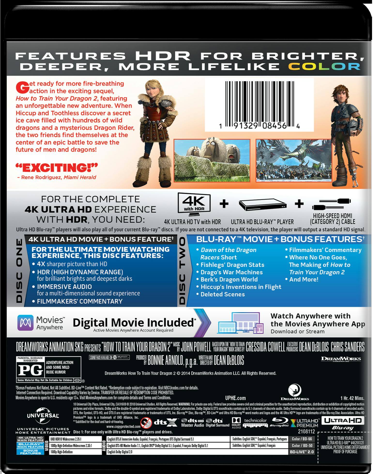 Angle. How to Train Your Dragon 2 (4K Ultra HD) [UHD].