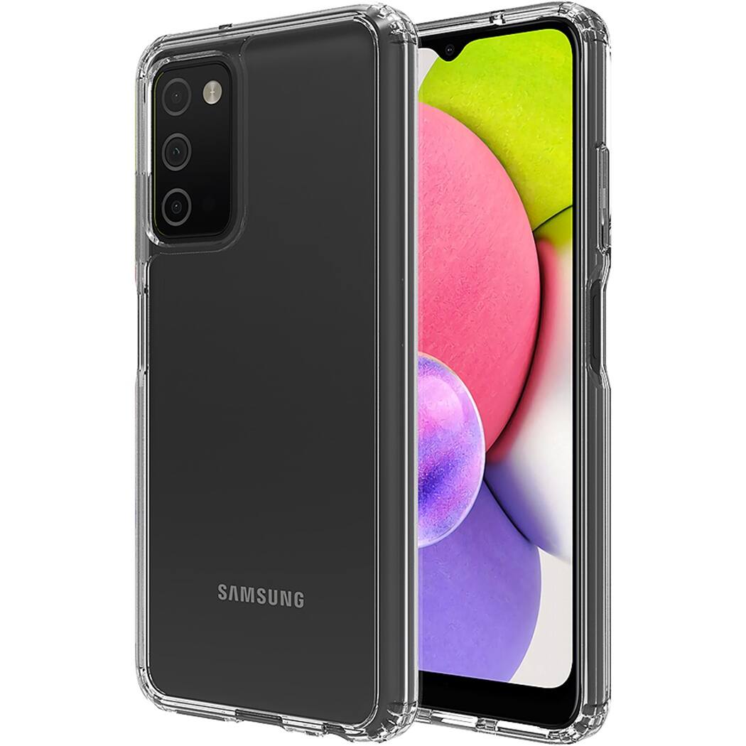 Alt View 16. SaharaCase - Hybrid-Flex Hard Shell Case for Samsung Galaxy A03 and Galaxy A03s - Clear.