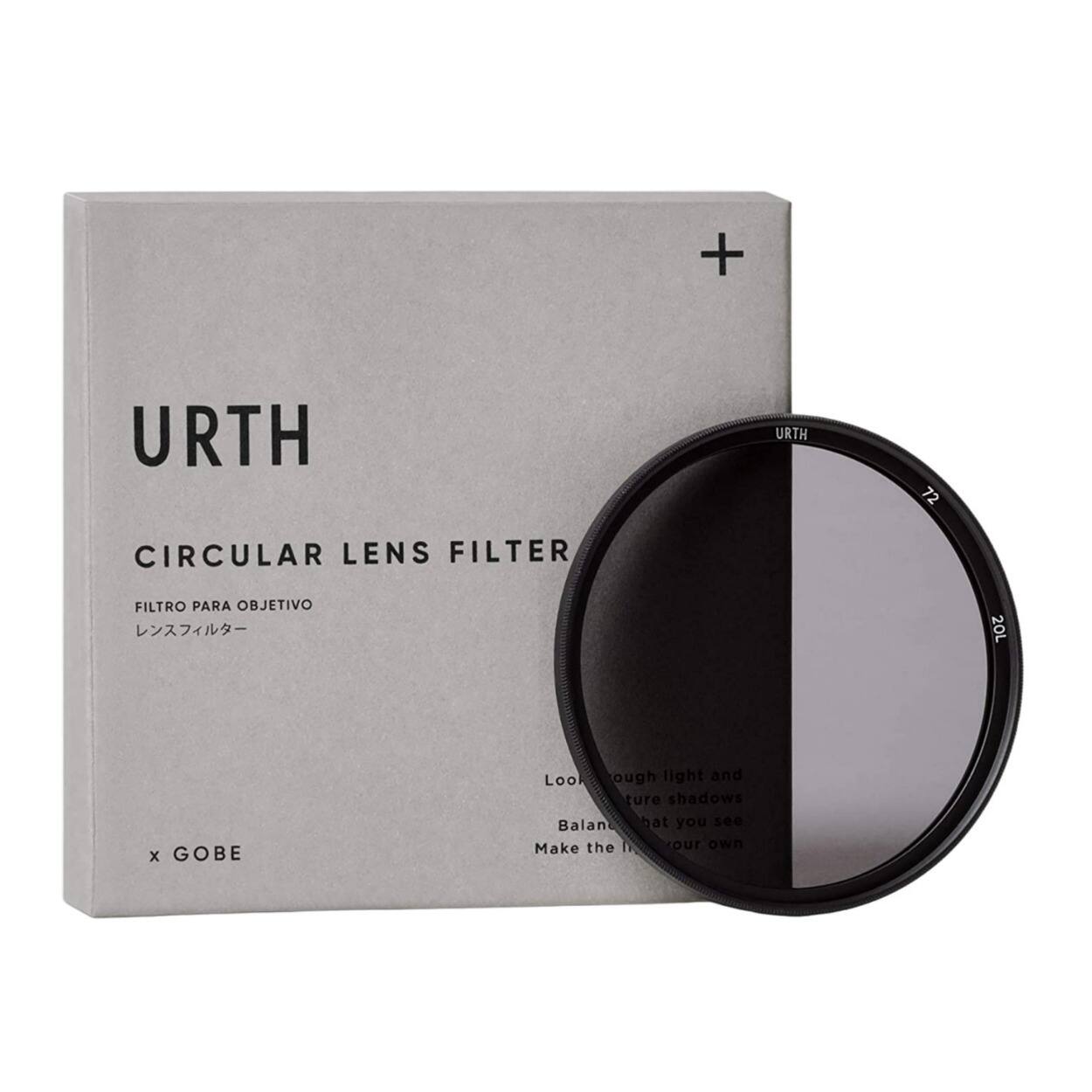 Front. Urth - Urth 77mm ND4 2 Stop Nano-Coating Circular Lens Filter Plus with Ultra-Slim Rim.