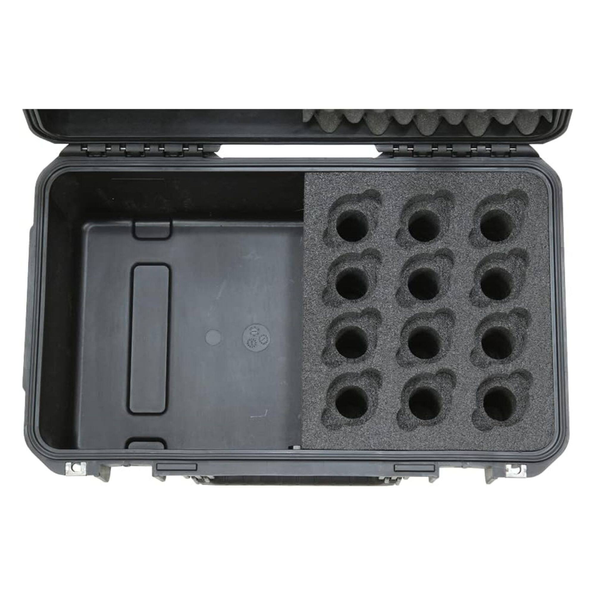 Alt View 7. SKB - iSeries Waterproof Hardshell Microphone Case for 12 Mics 3i-2011-MC12.